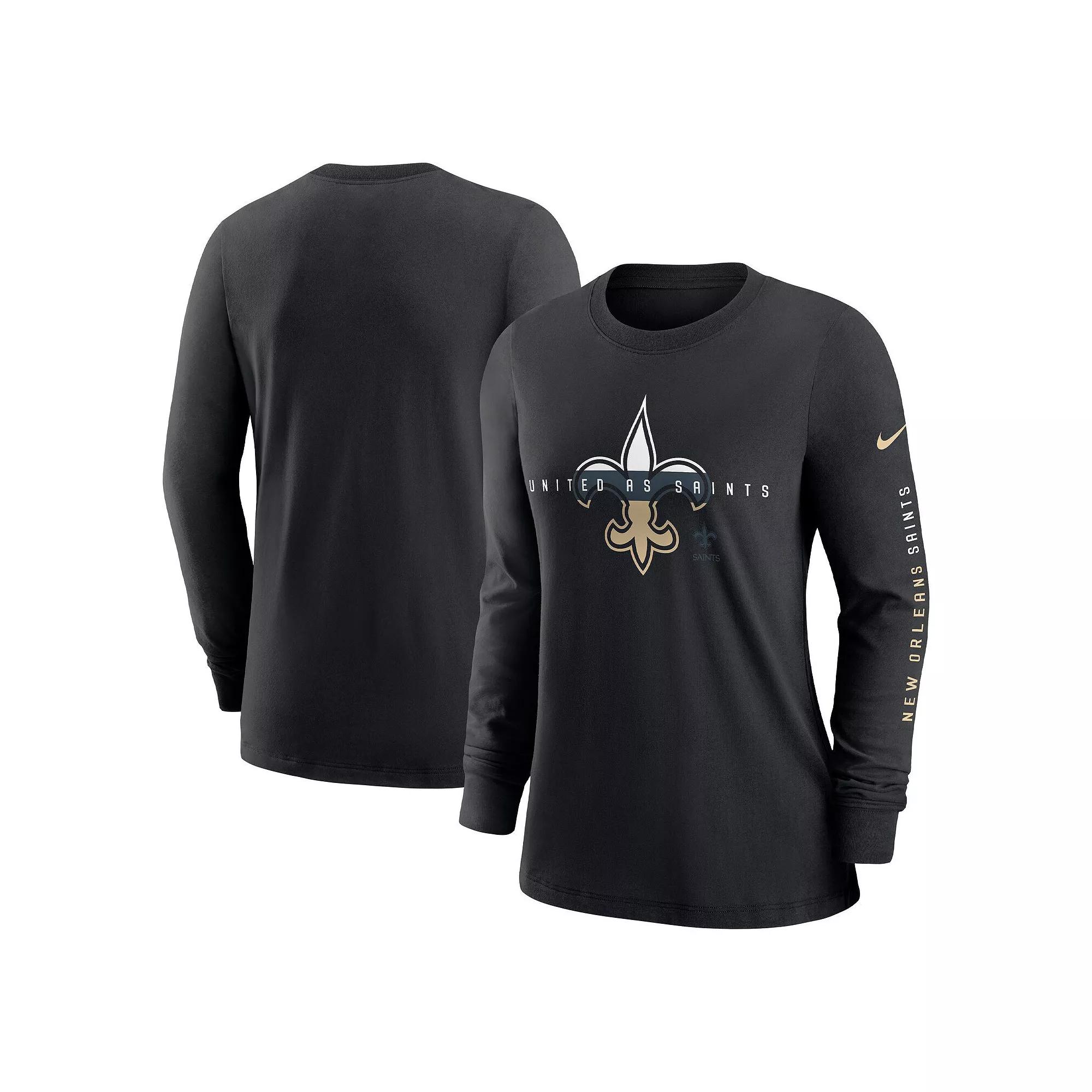 Womens Nike New Orleans Saints Prime Split Long Sleeve T-Shirt Product Image