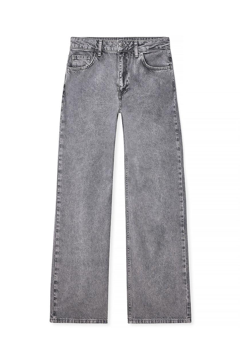 Mid Waist Straight Denim Product Image