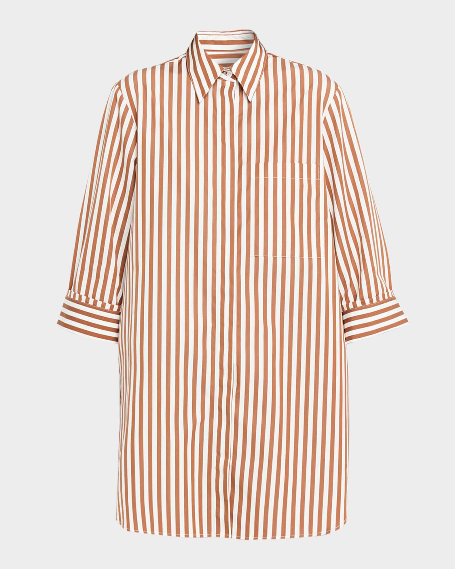 Morning After Striped Shirtdress Product Image