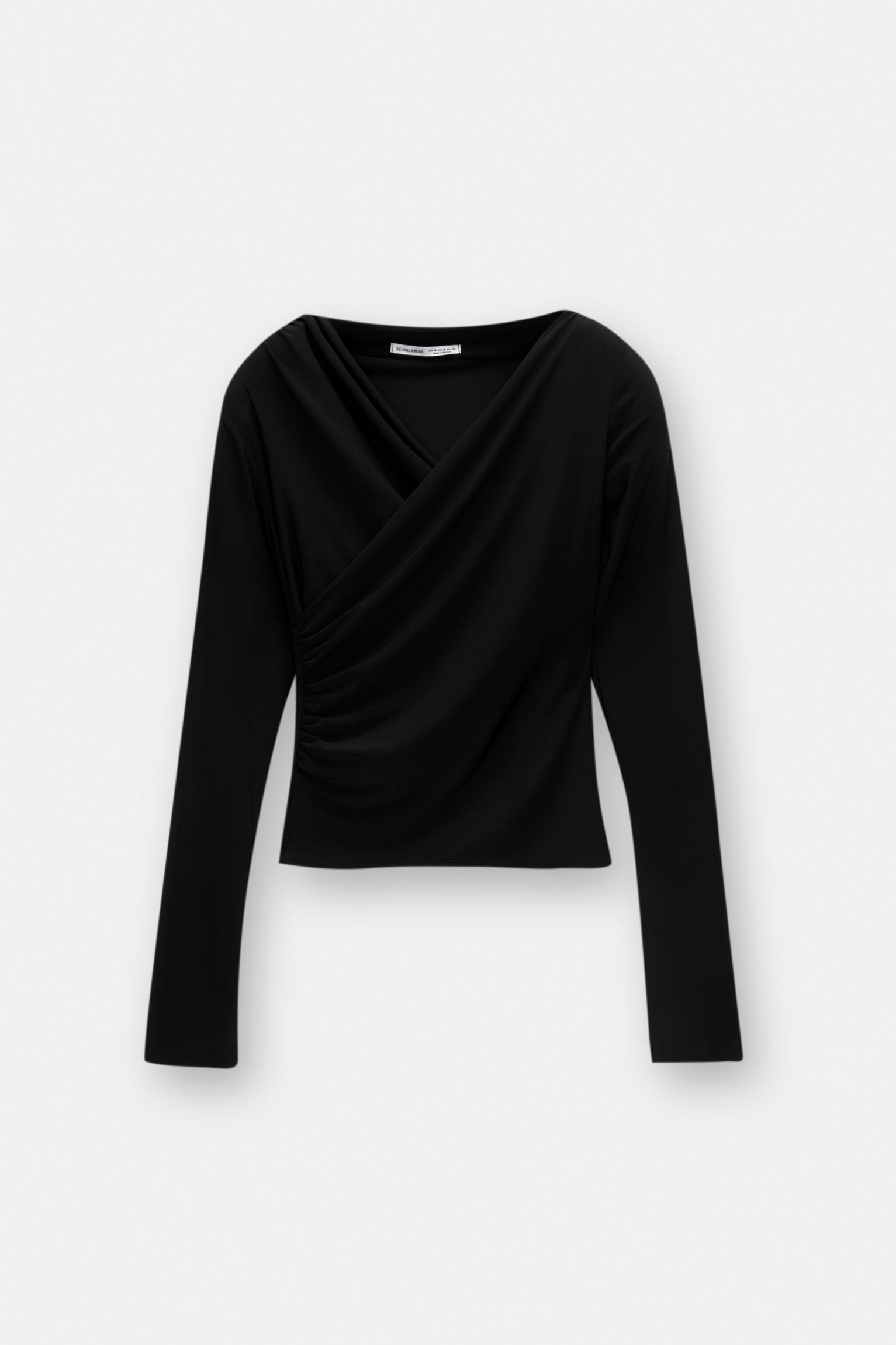 Crossover neckline top Product Image