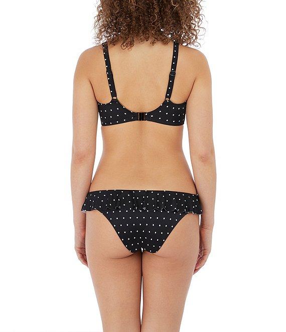 Freya Jewel Cove Italini Dotted Print Ruffle Waist Cheeky Swim Bottom Product Image