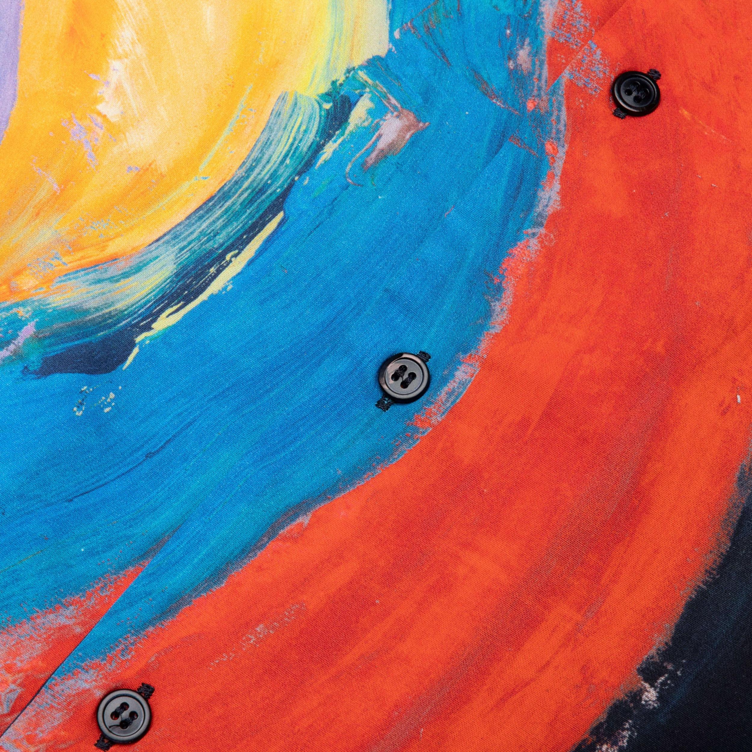 Poplin Bowling Shirt - Royal Male Product Image