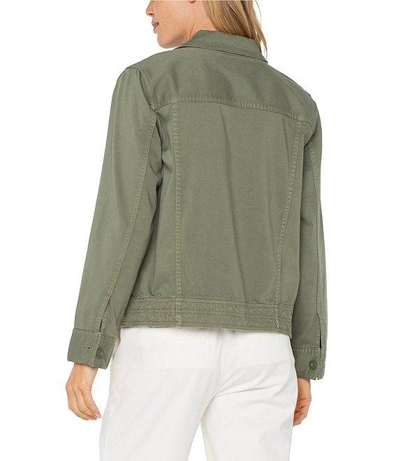 Liverpool Los Angeles Twill Point Collar Cargo Jacket Product Image