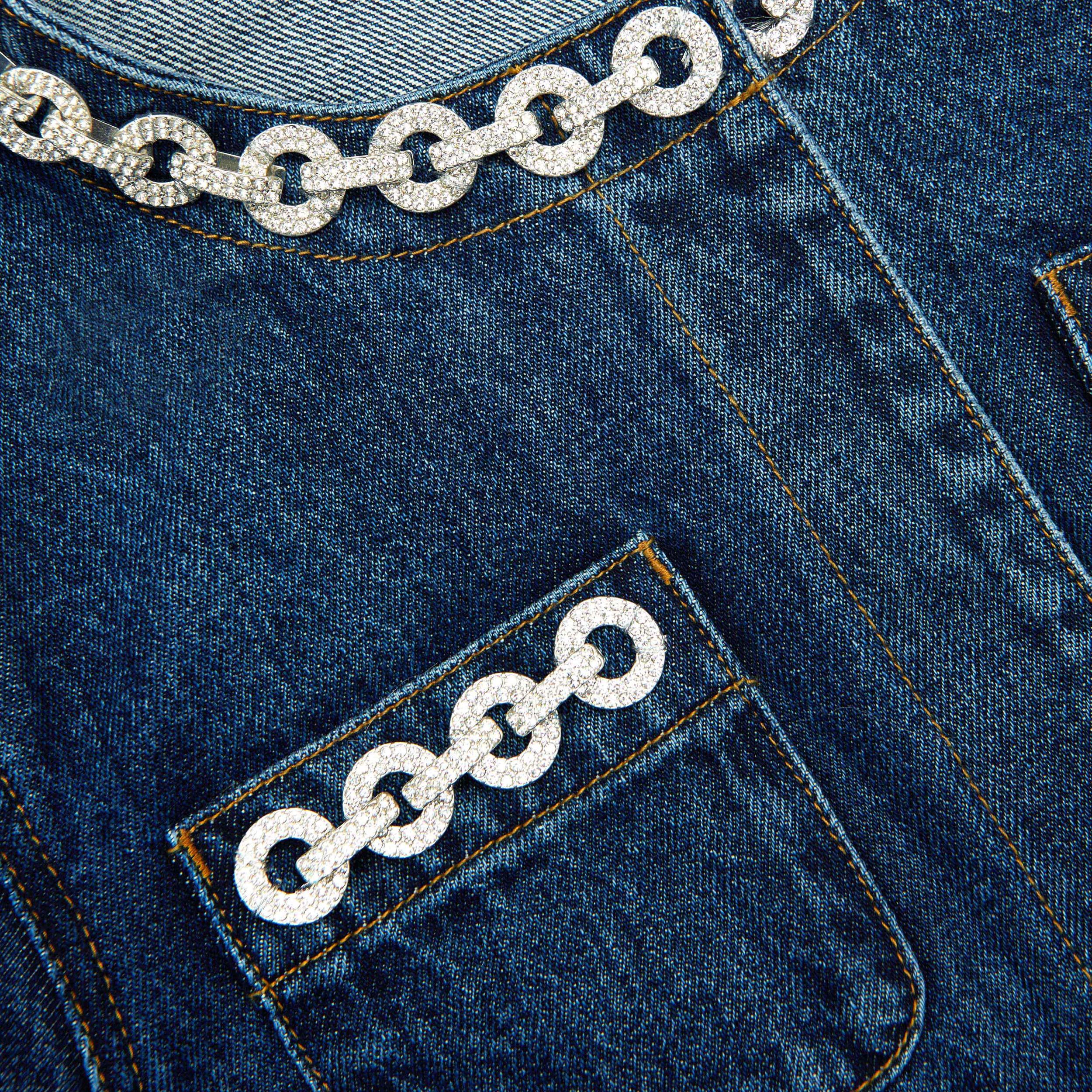 Crystal Trim Denim Jacket Product Image