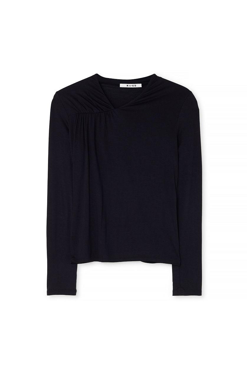 Long Sleeve Asymmetric Top Product Image