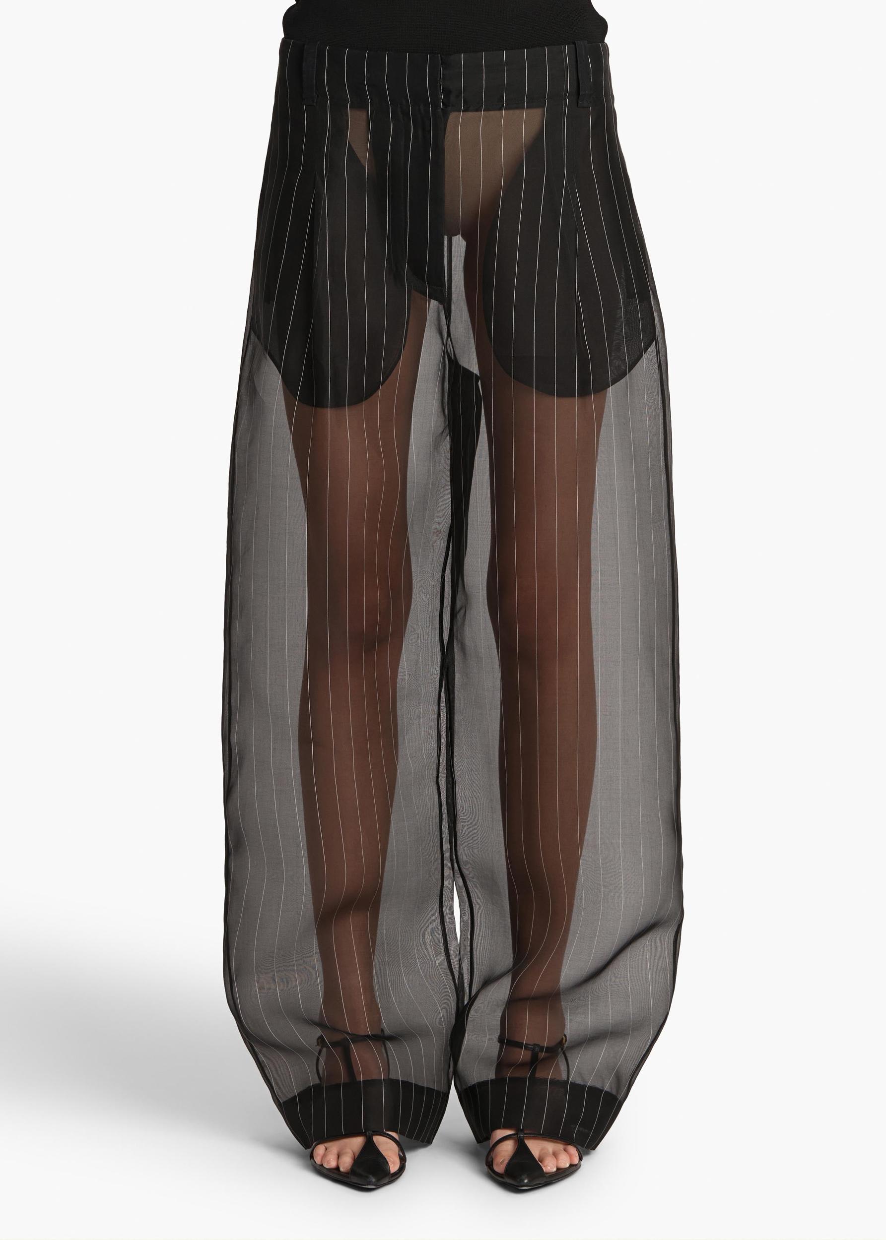 Lenton Pant in Black with White Stripe Product Image