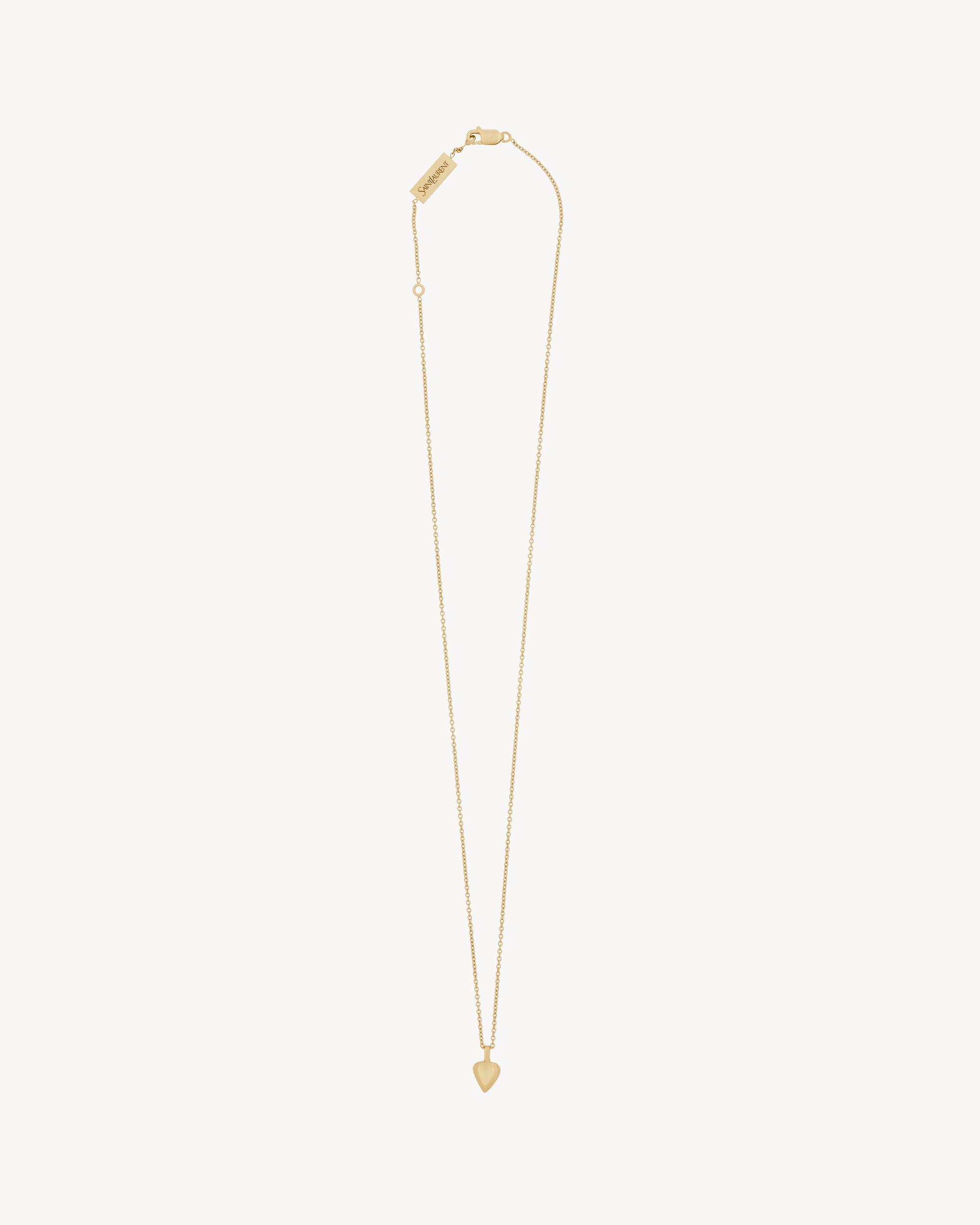 heart pendant necklace in 18K yellow gold Product Image