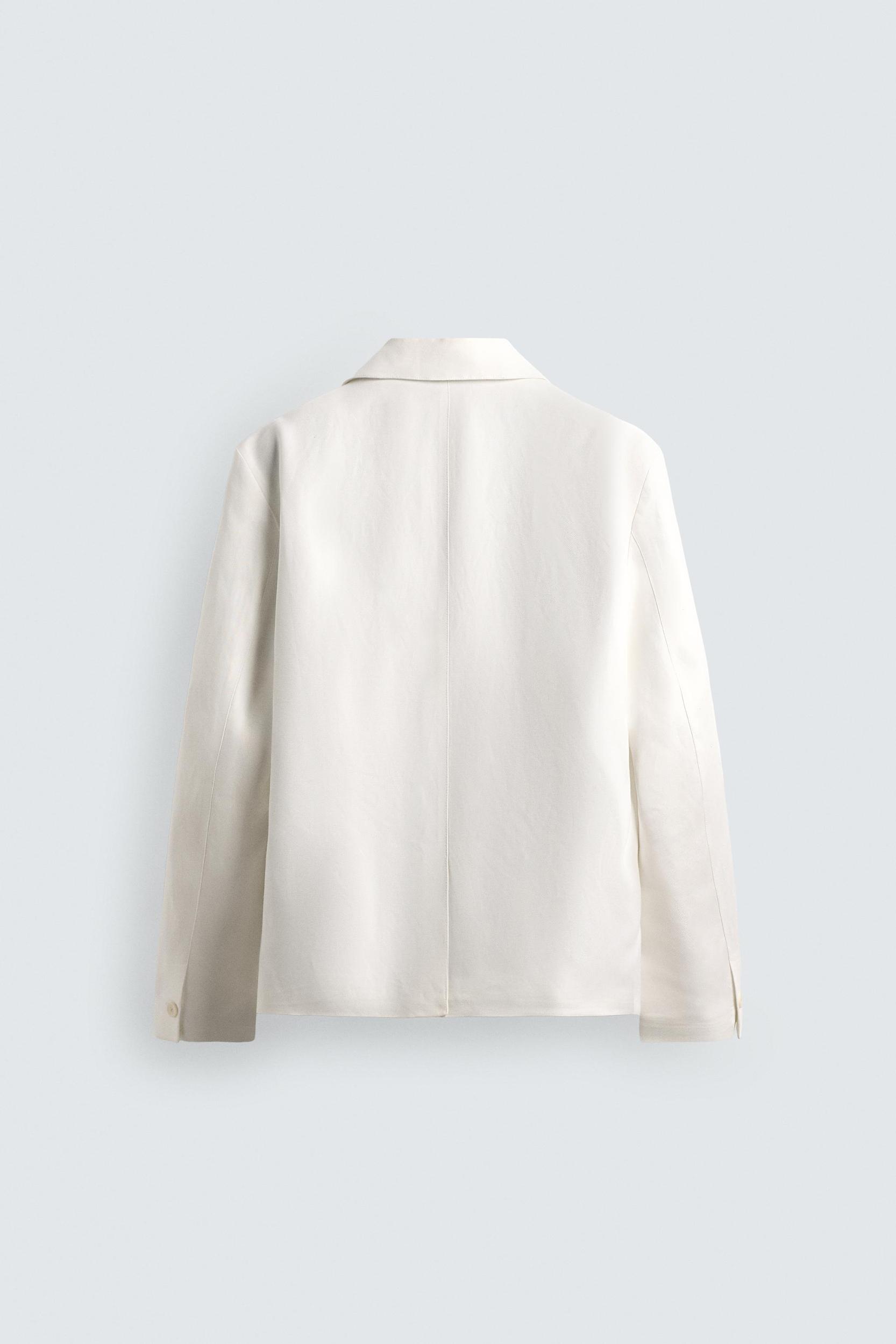 RELAXED FIT VISCOSE - LINEN SUIT BLAZER Product Image