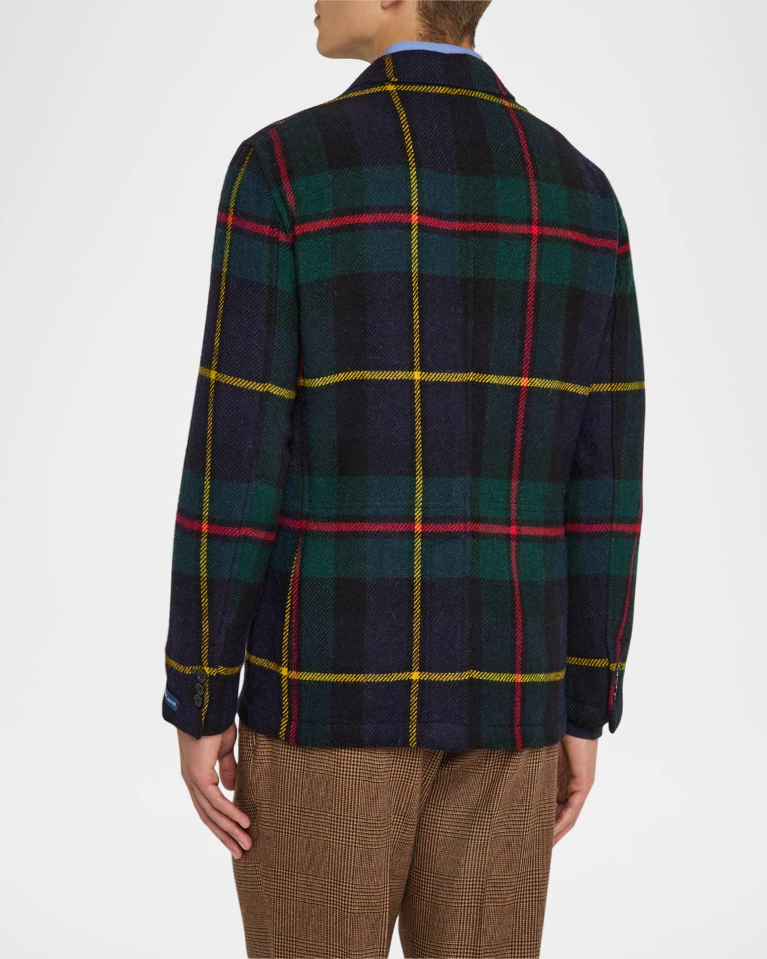 Men's Subtle Grid Wool Blend Sport Coat Product Image