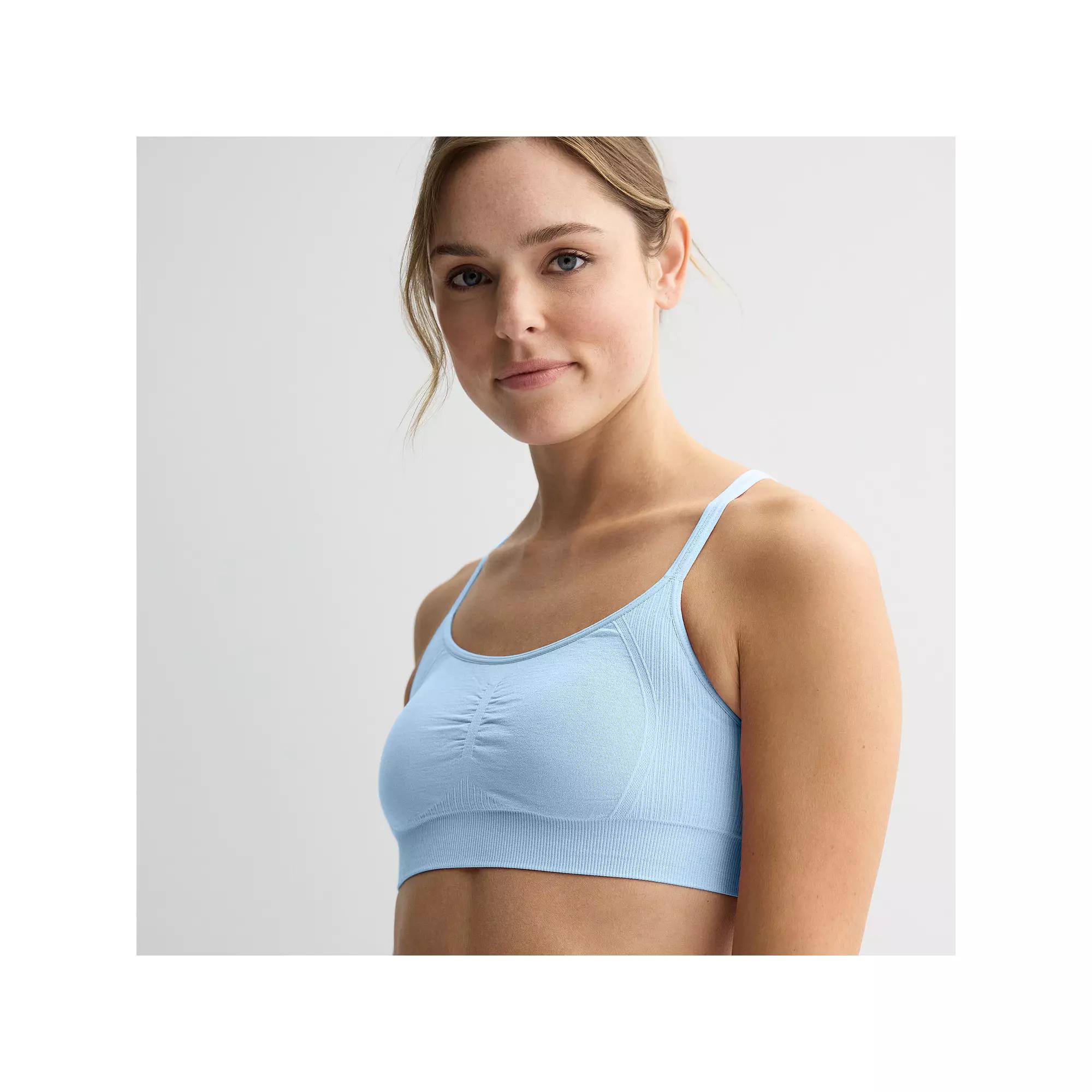 Tek Gear® Seamless Low-Impact Adjustable Sports Bra, Women's, Size: Medium, Purple Macaroon Product Image