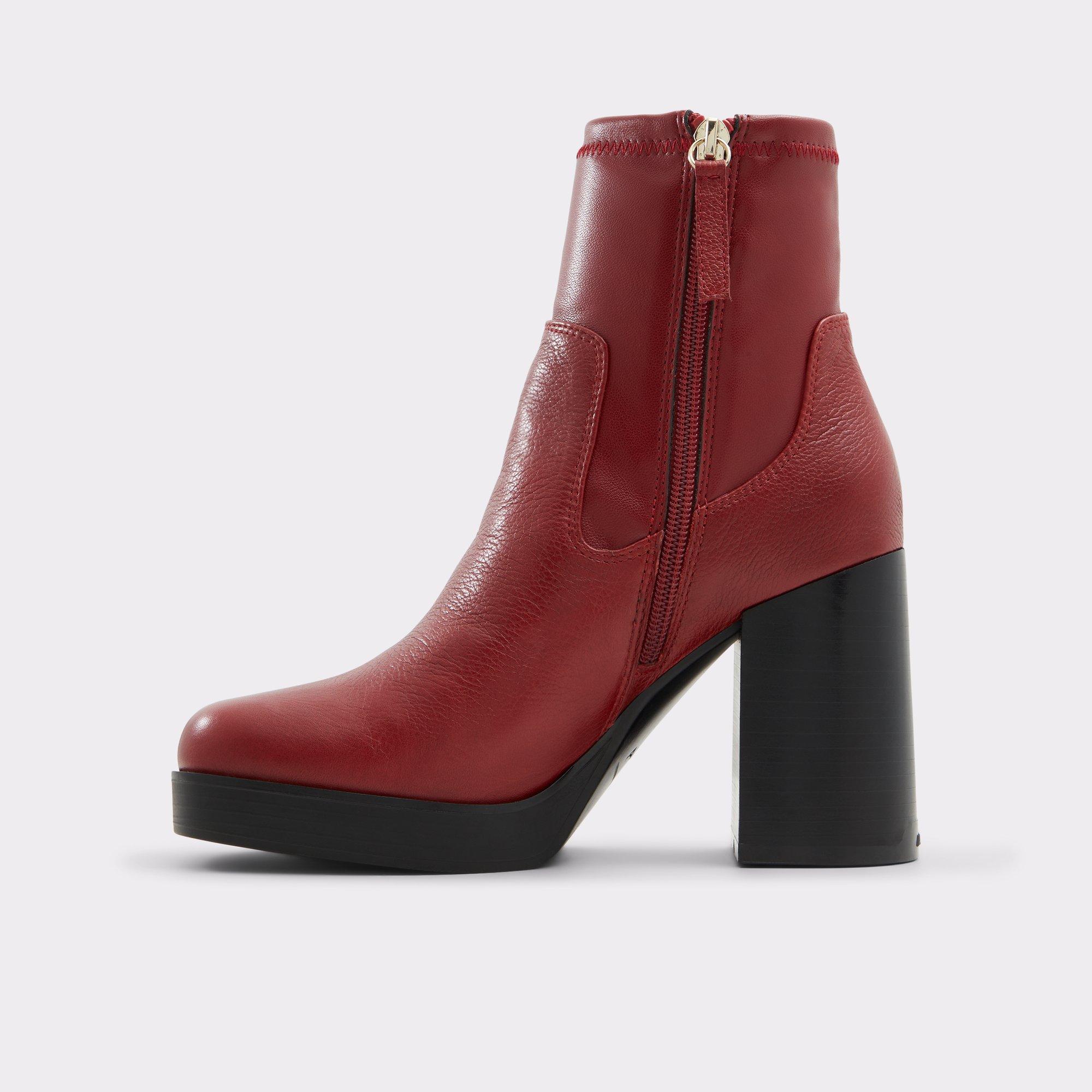 ALDO Seraphica - Women's Ankle Boot - Red, Size 9 Product Image