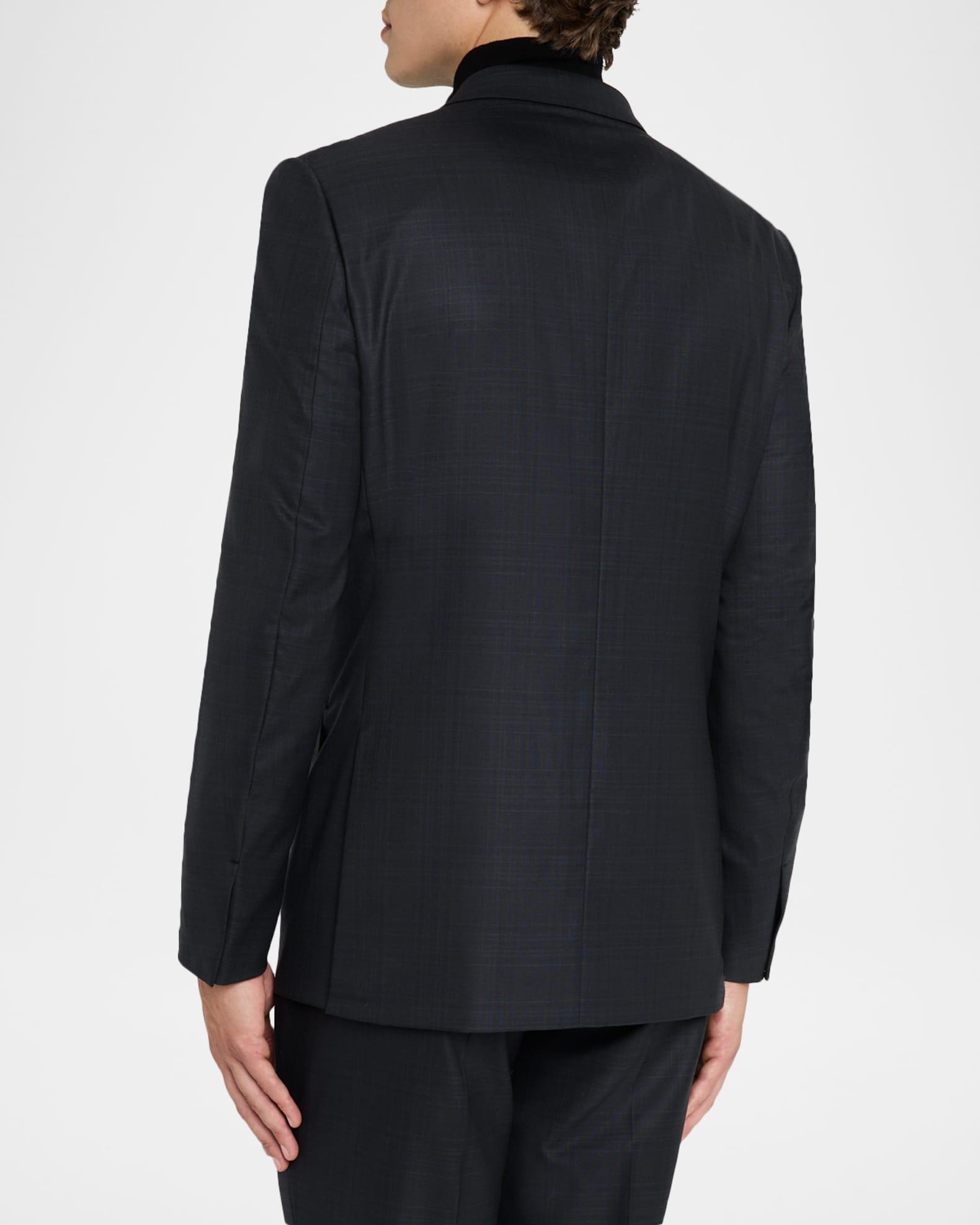 Men's Wool Woven Plaid Two-Piece Suit Product Image