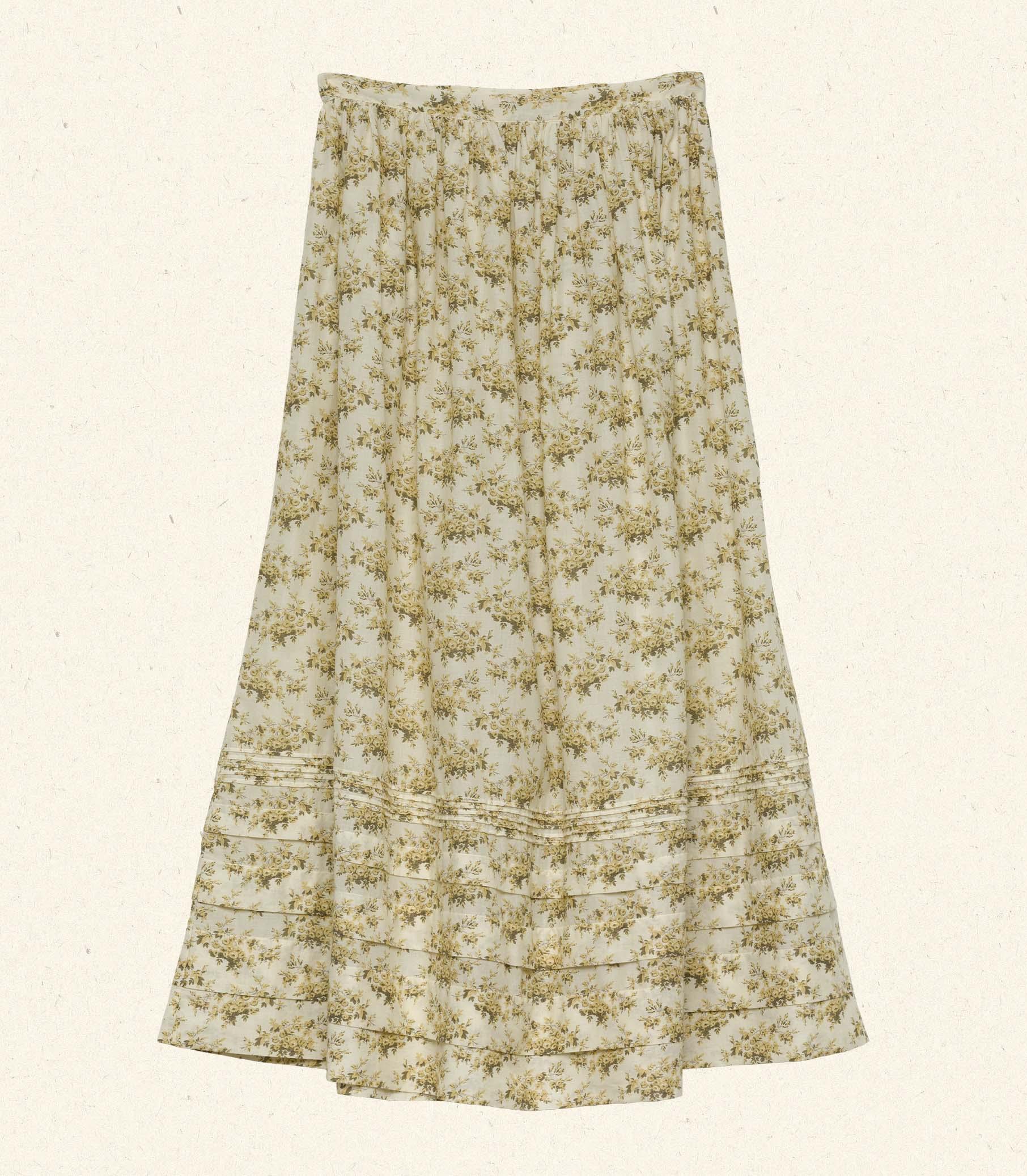 MARCIE SKIRT -- CITRON ROSIER FLORAL Product Image