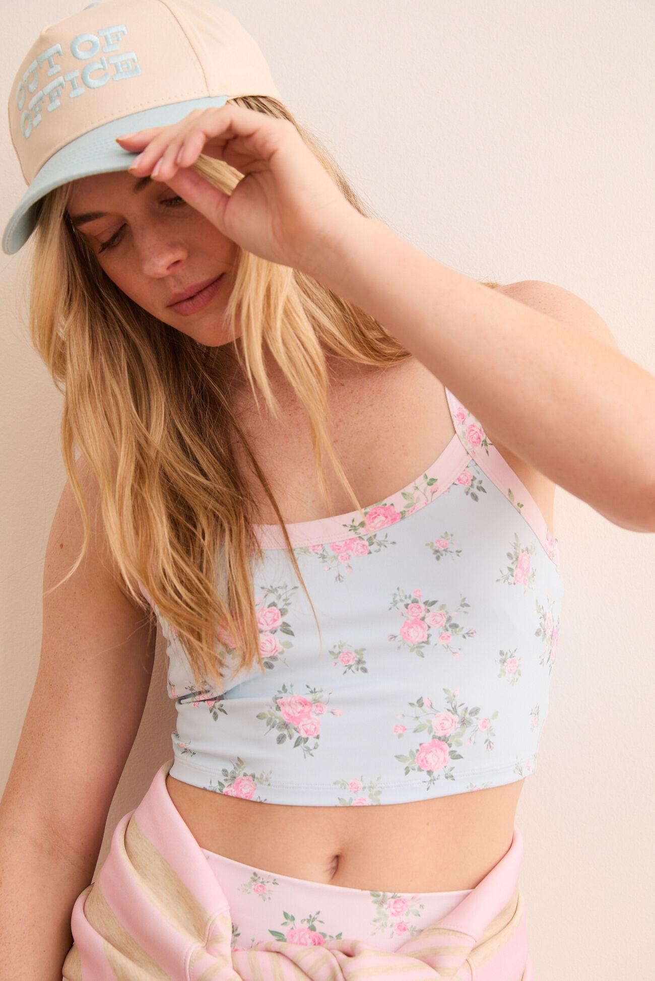 Tempo Floral Cropped Tank Product Image