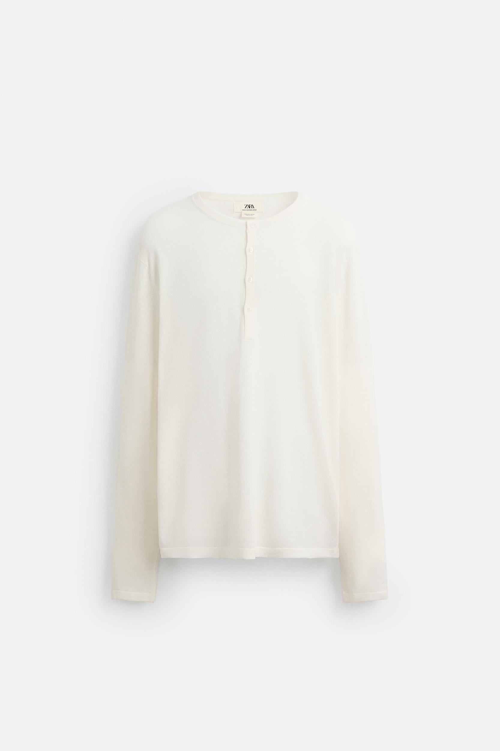 LIMITED EDITION KNIT BUTTON-NECK T-SHIRT Product Image