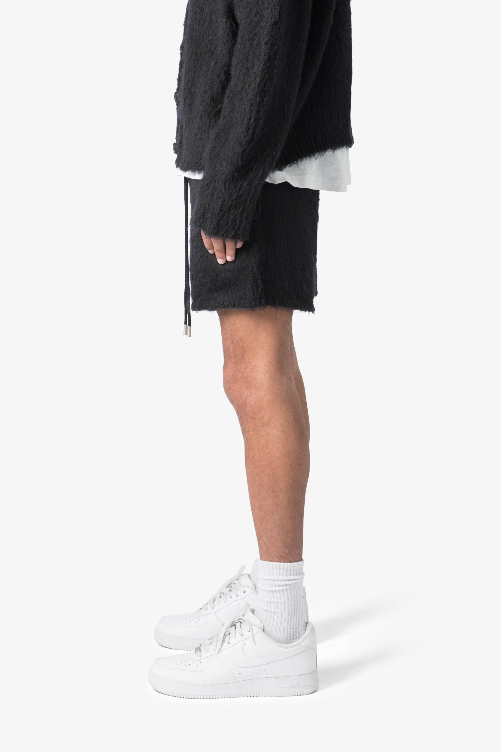 Fuzzy Sweatshorts - Black Product Image