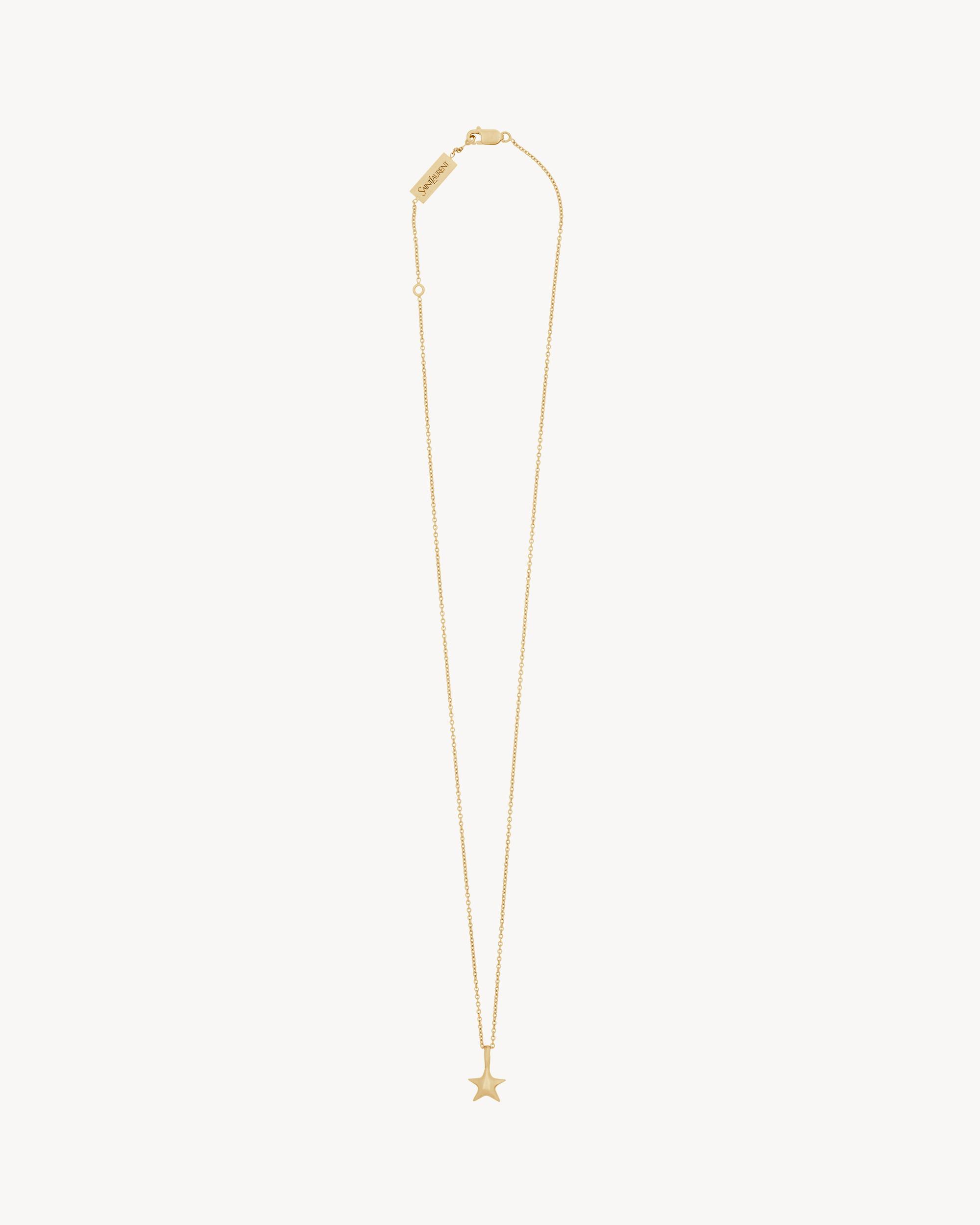 star pendant necklace in 18K yellow gold Product Image