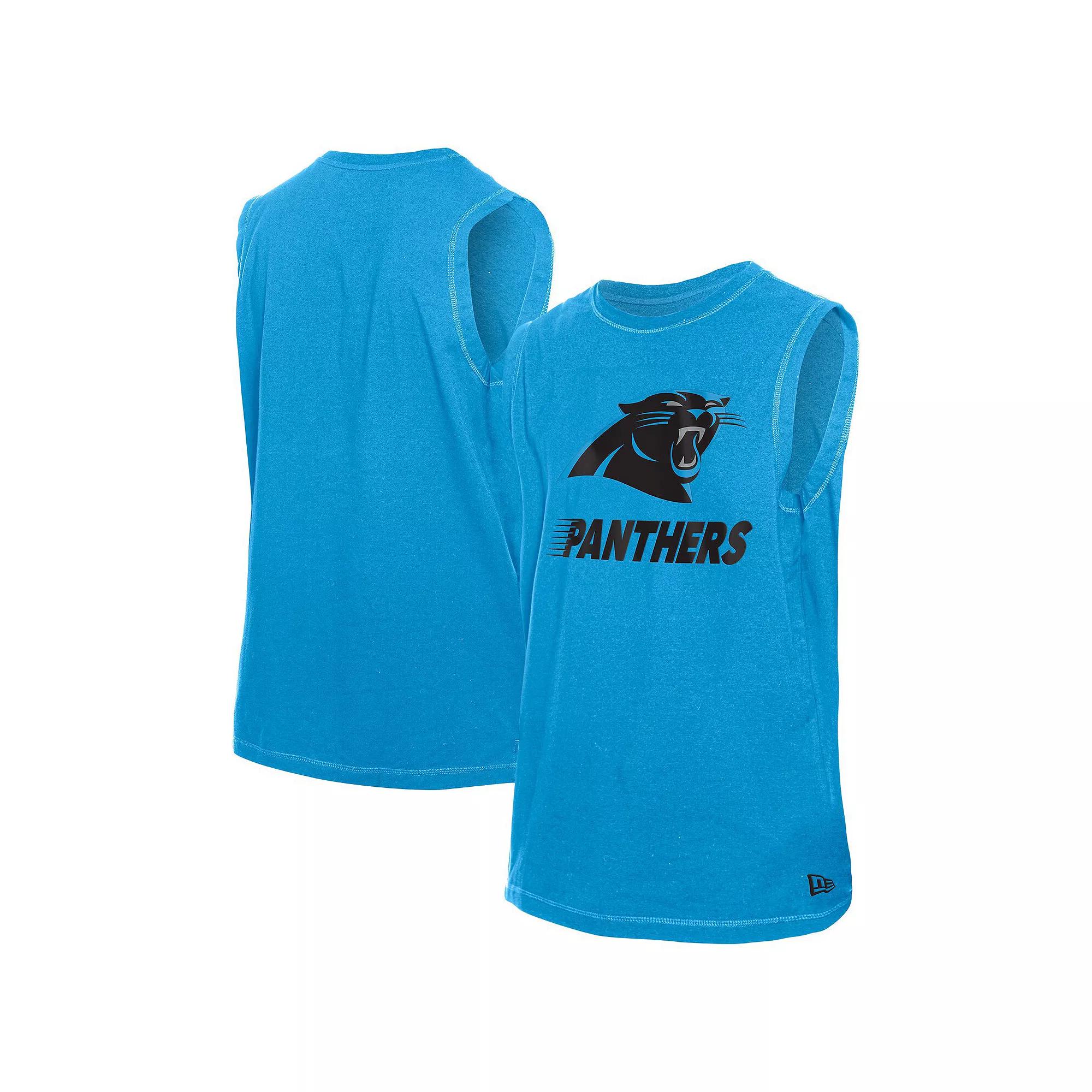 Men's New Era Blue Carolina Panthers Leisure Collection Tank Top,  Product Image