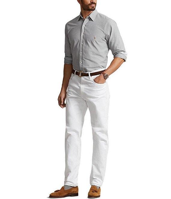 Polo Ralph Lauren Big & Tall Solid Oxford Long Sleeve Woven Shirt Product Image