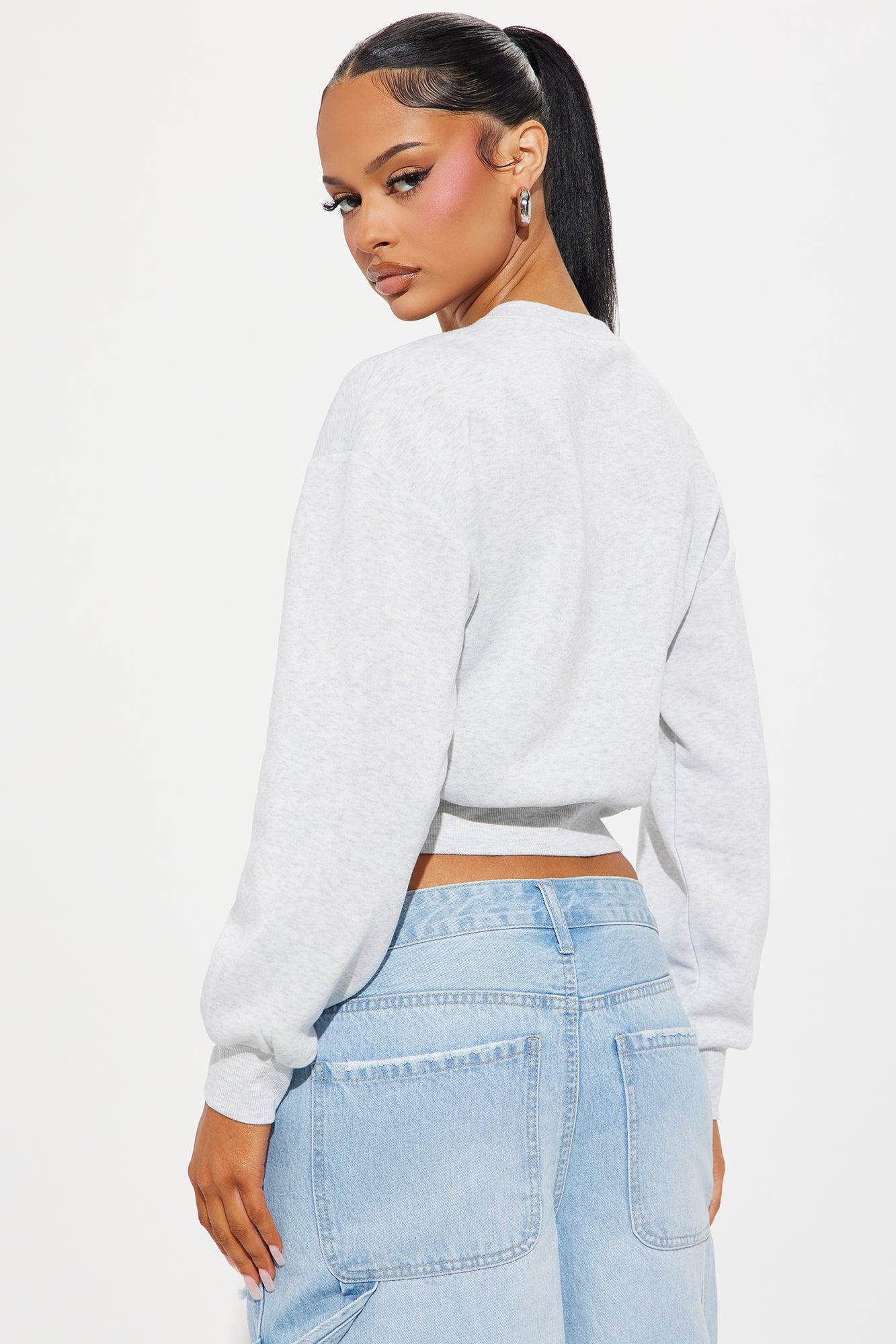 Candice Lounge Crew Neck - Light Grey Product Image
