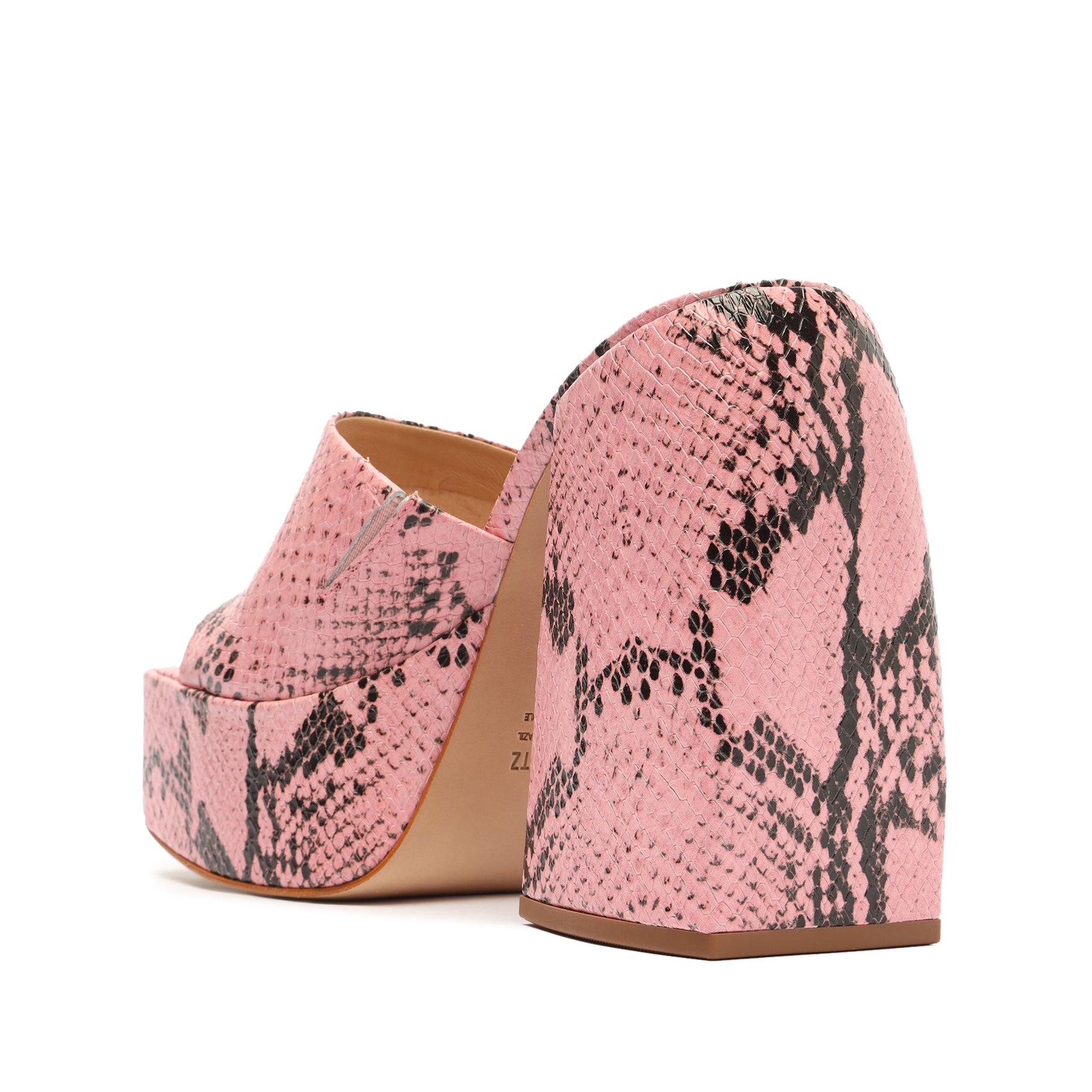 Aretha Snake Embossed Leather Sandal Product Image