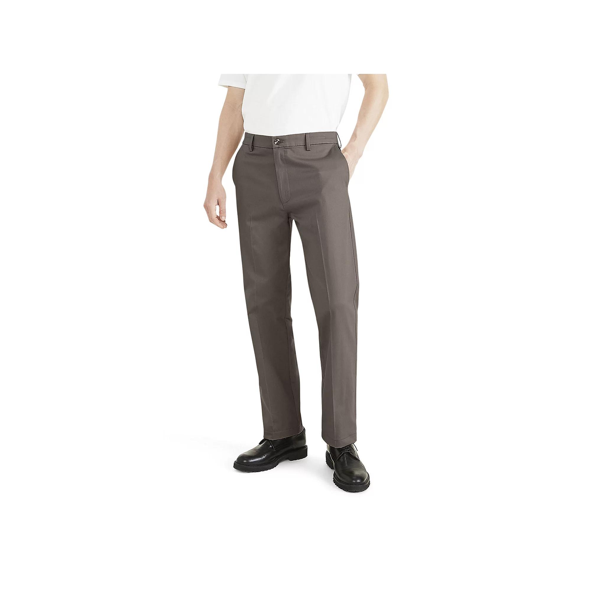Men's Dockers® Signature Iron-Free Stain Defender Classic-Fit Khaki Pants, Size: 42 X 32, Pebble Product Image