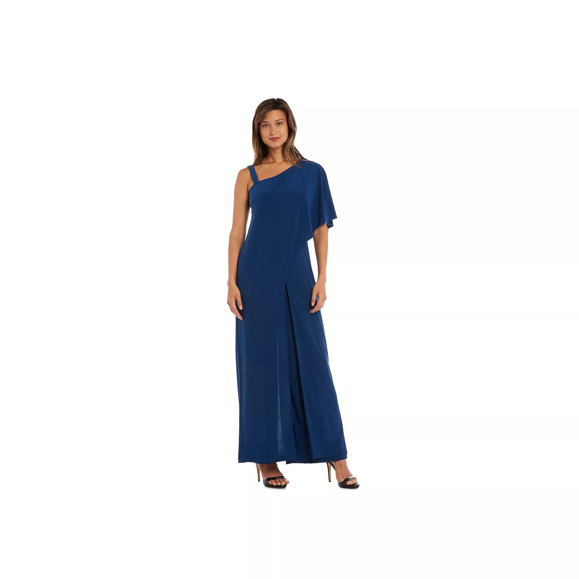 Women's R&M Richards One-Shoulder Drape Panel Jumpsuit,  Product Image