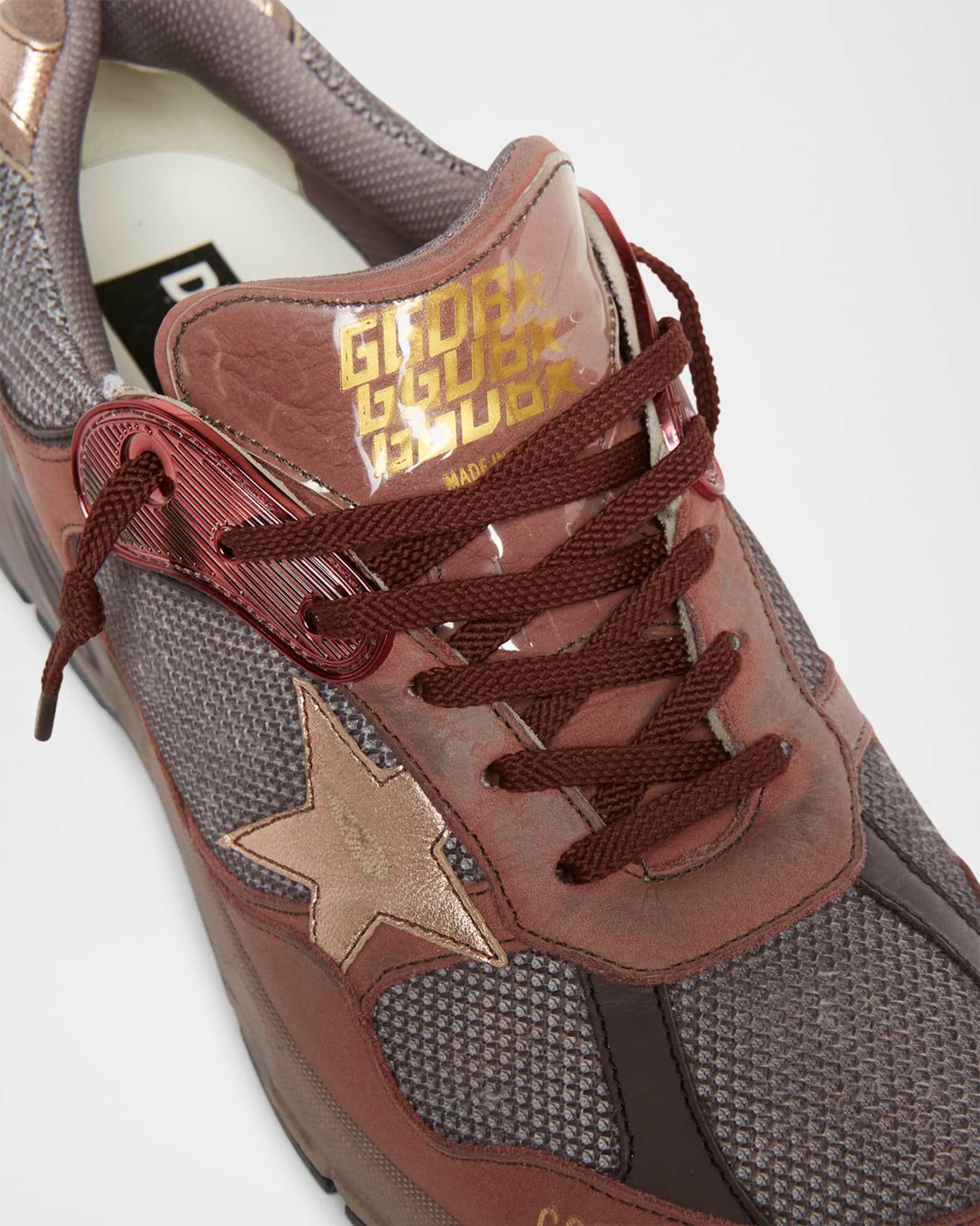 Men's Running Dad Mesh and Leather Sneakers Product Image