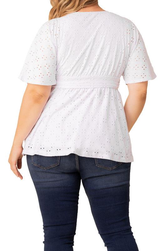 Sunny Day Eyelet Top - Plus Product Image