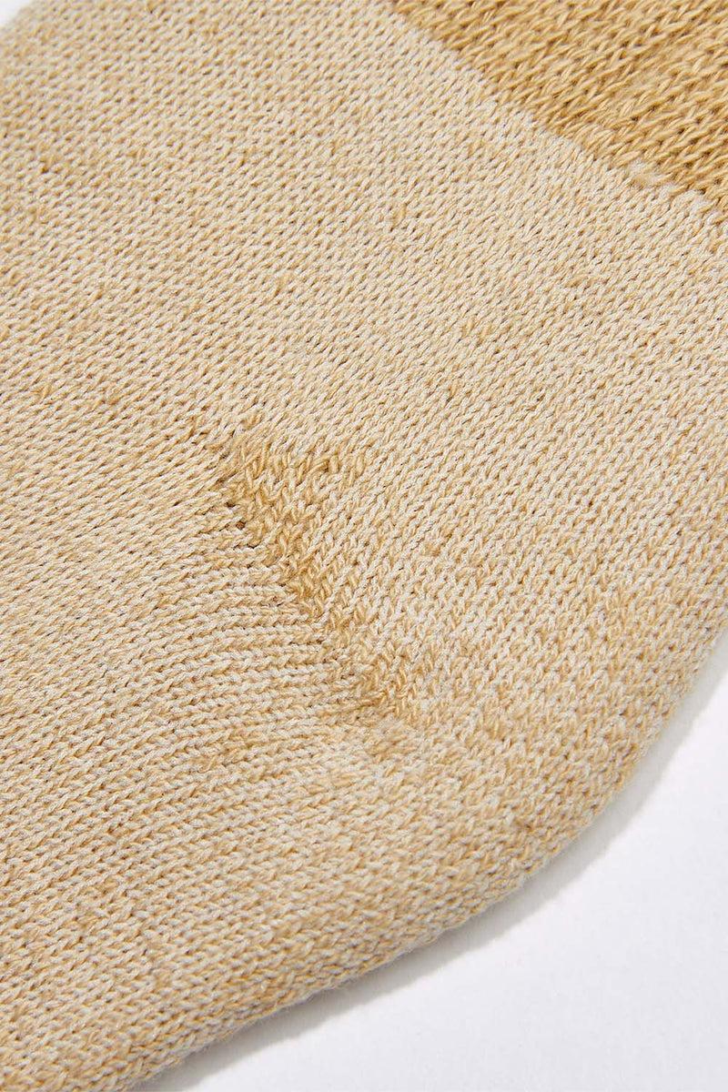 Men's Organic Cotton Socks Tan-Green Ankle Product Image