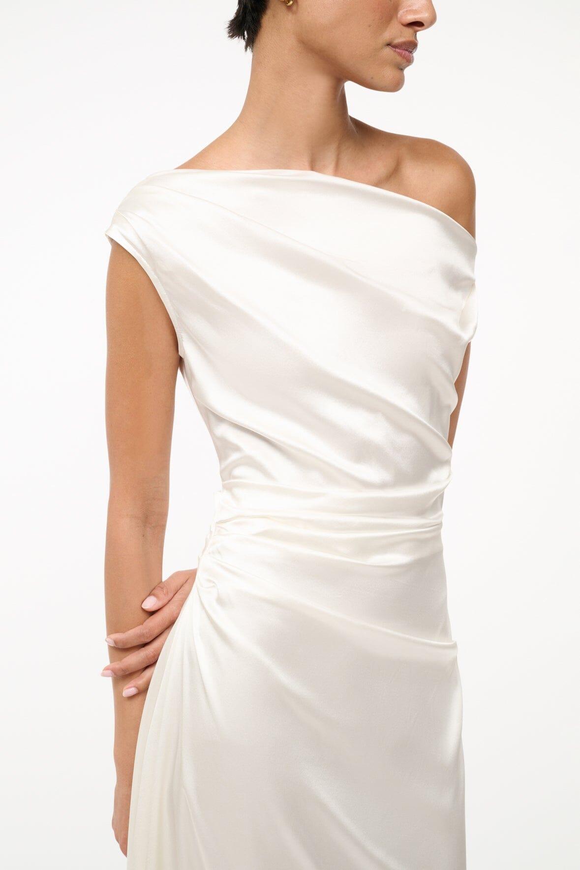PHARE SILK DRESS | IVORY Product Image