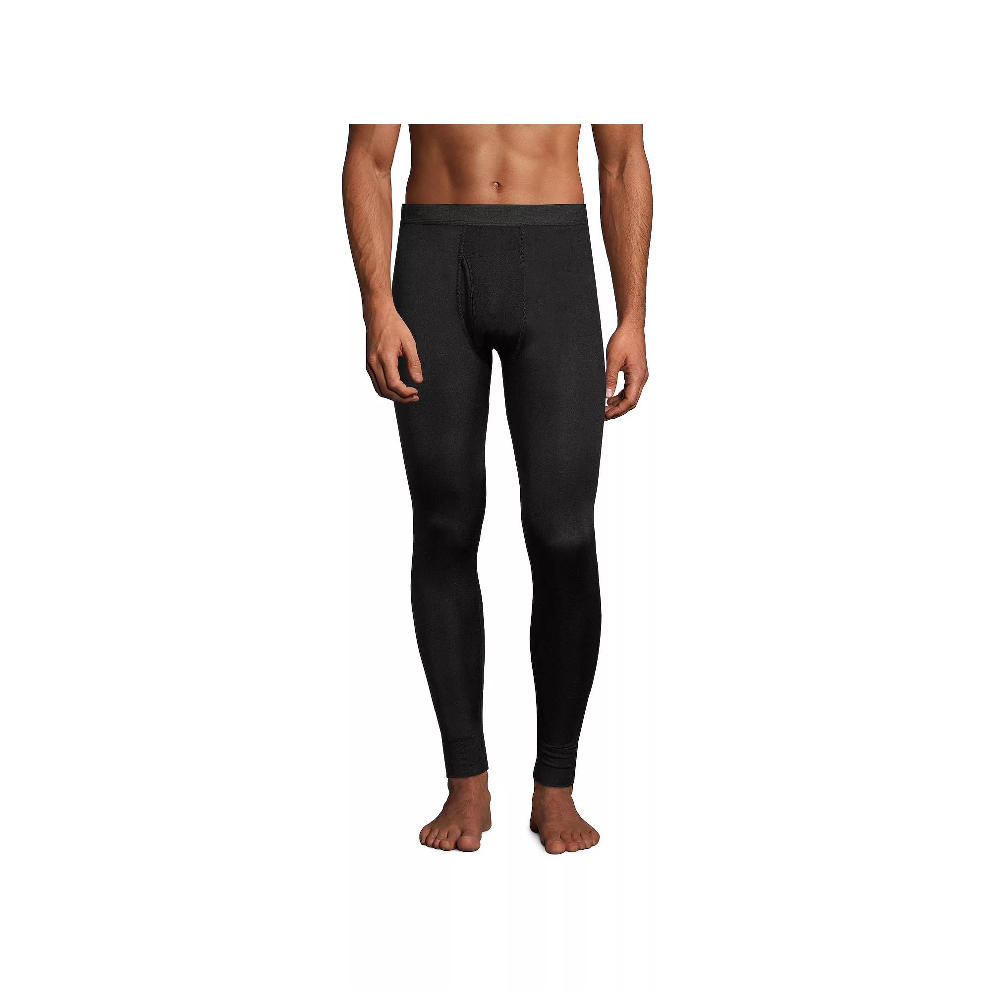 Men's Lands' End Silk Long Underwear Pants,  Product Image