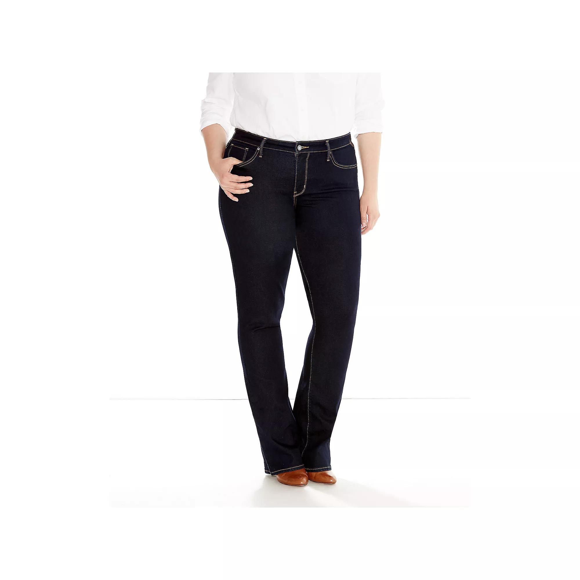 Plus Size Levi's 315 Shaping Bootcut Jeans, Women's, Size: 16 - Regular, Darkest Product Image