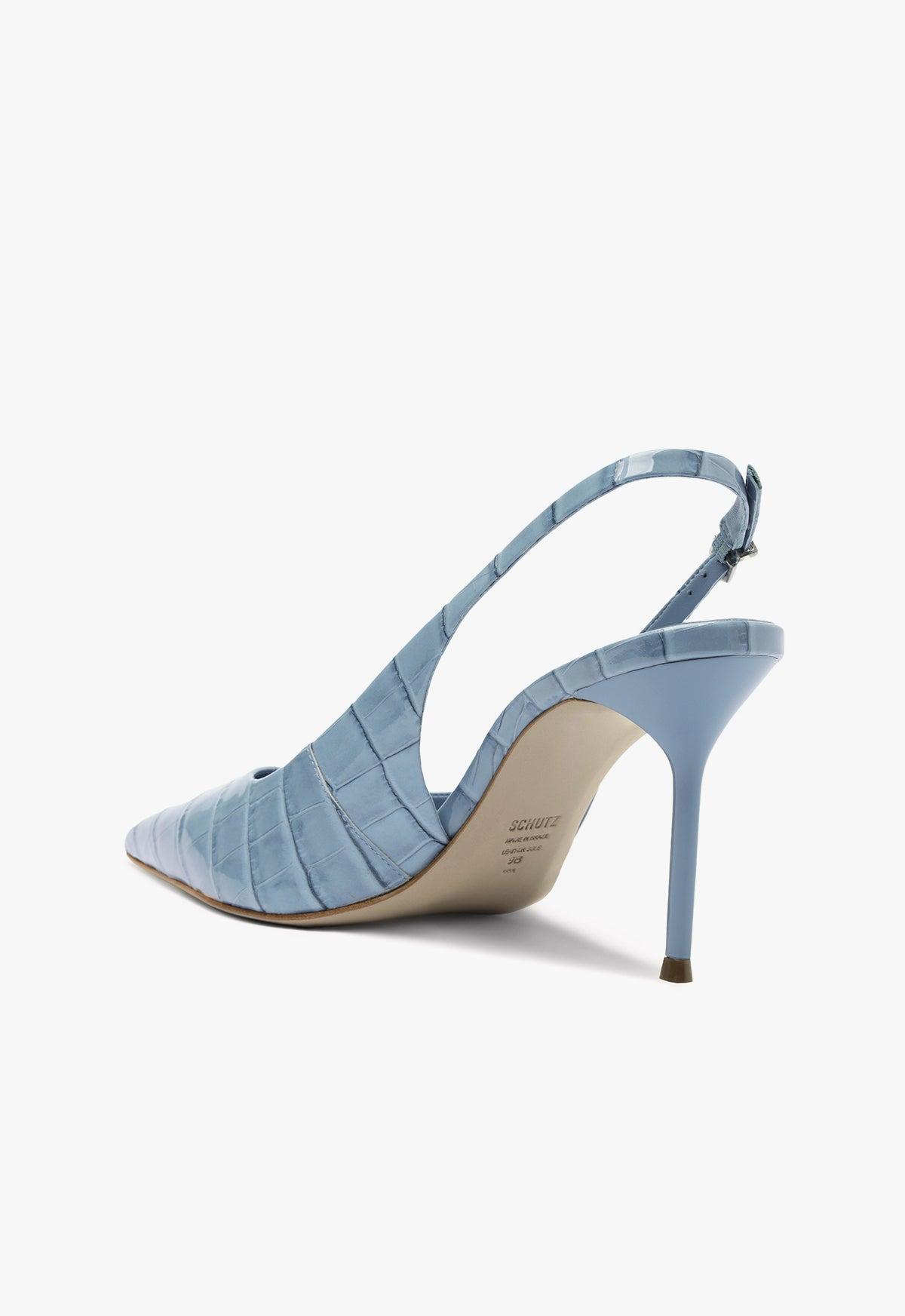 Paola High Stiletto Blue Pump Product Image
