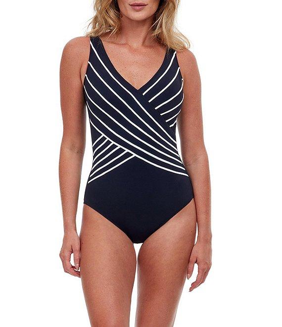 Gottex Embrace Surplice V-Neck Tummy Control One Piece Swimsuit Product Image