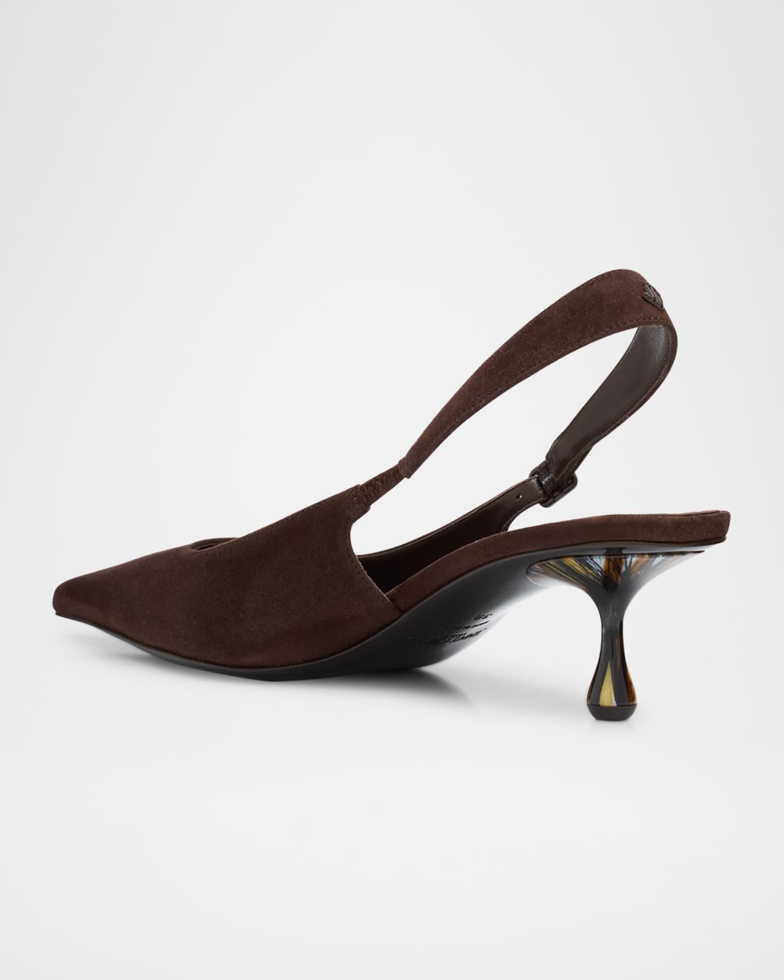Amel 50 Suede Slingback Pumps Product Image