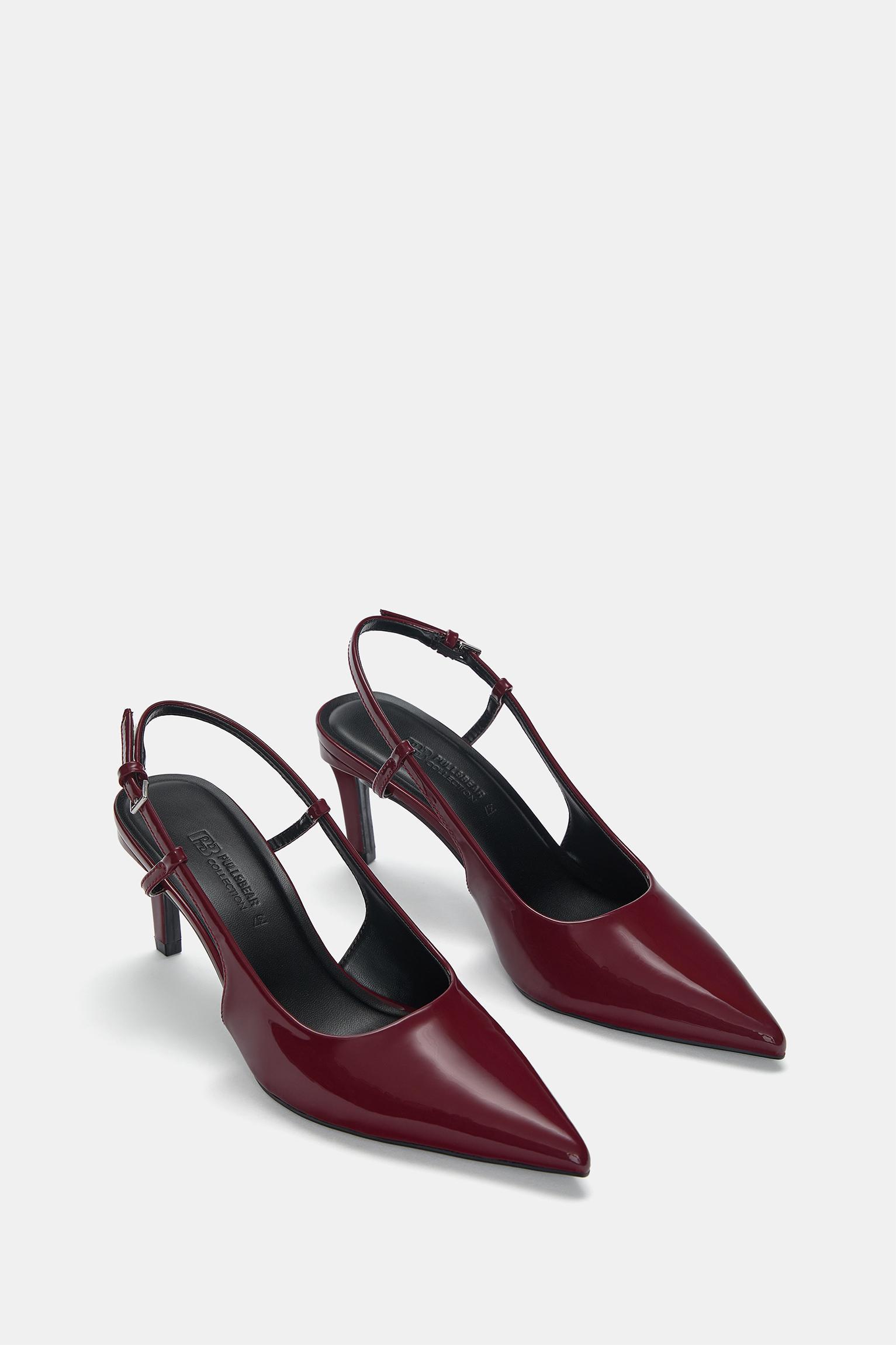 Faux patent leather high-heel shoes Product Image