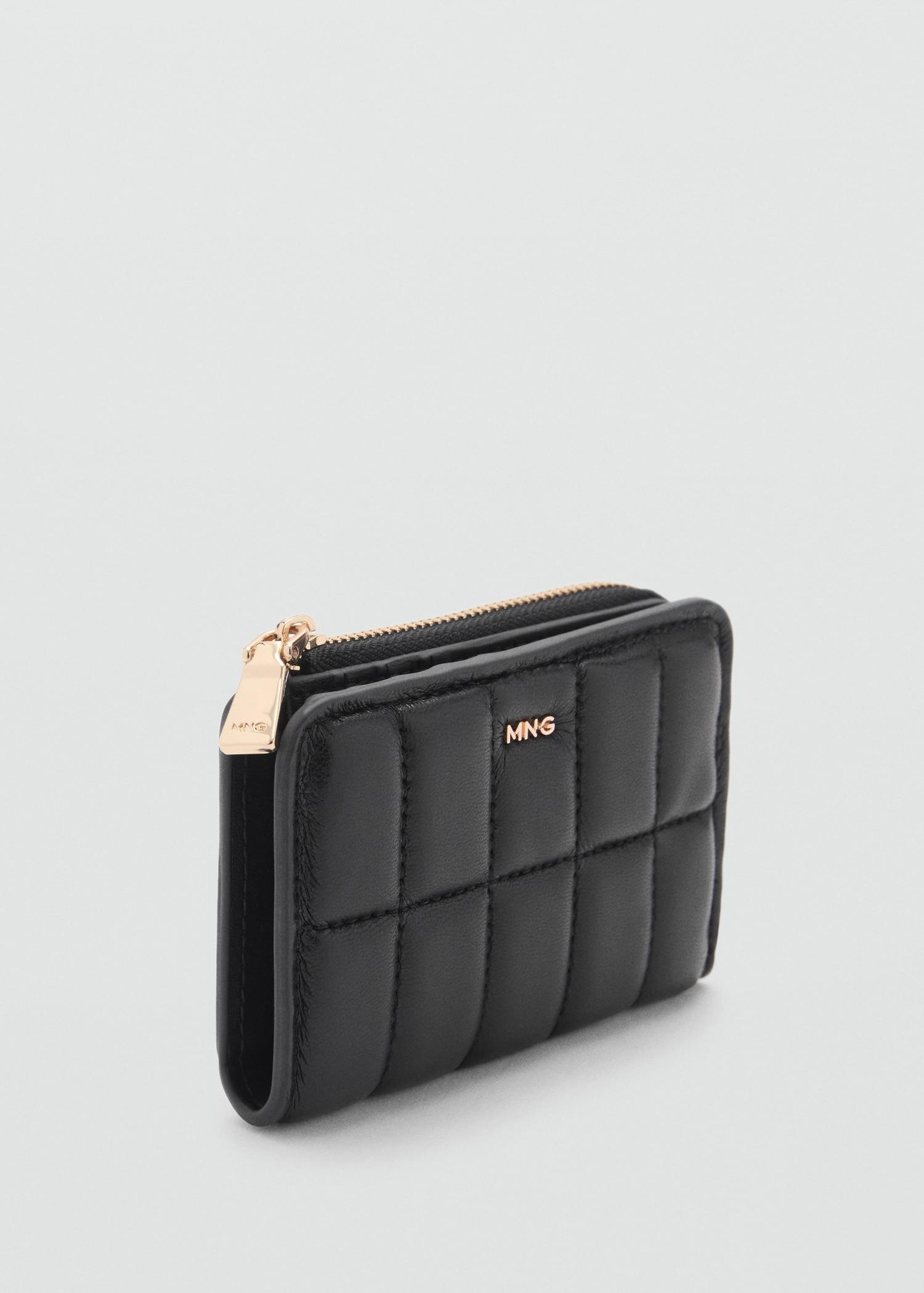 Quilted wallet with flap - Women | MANGO USA Product Image
