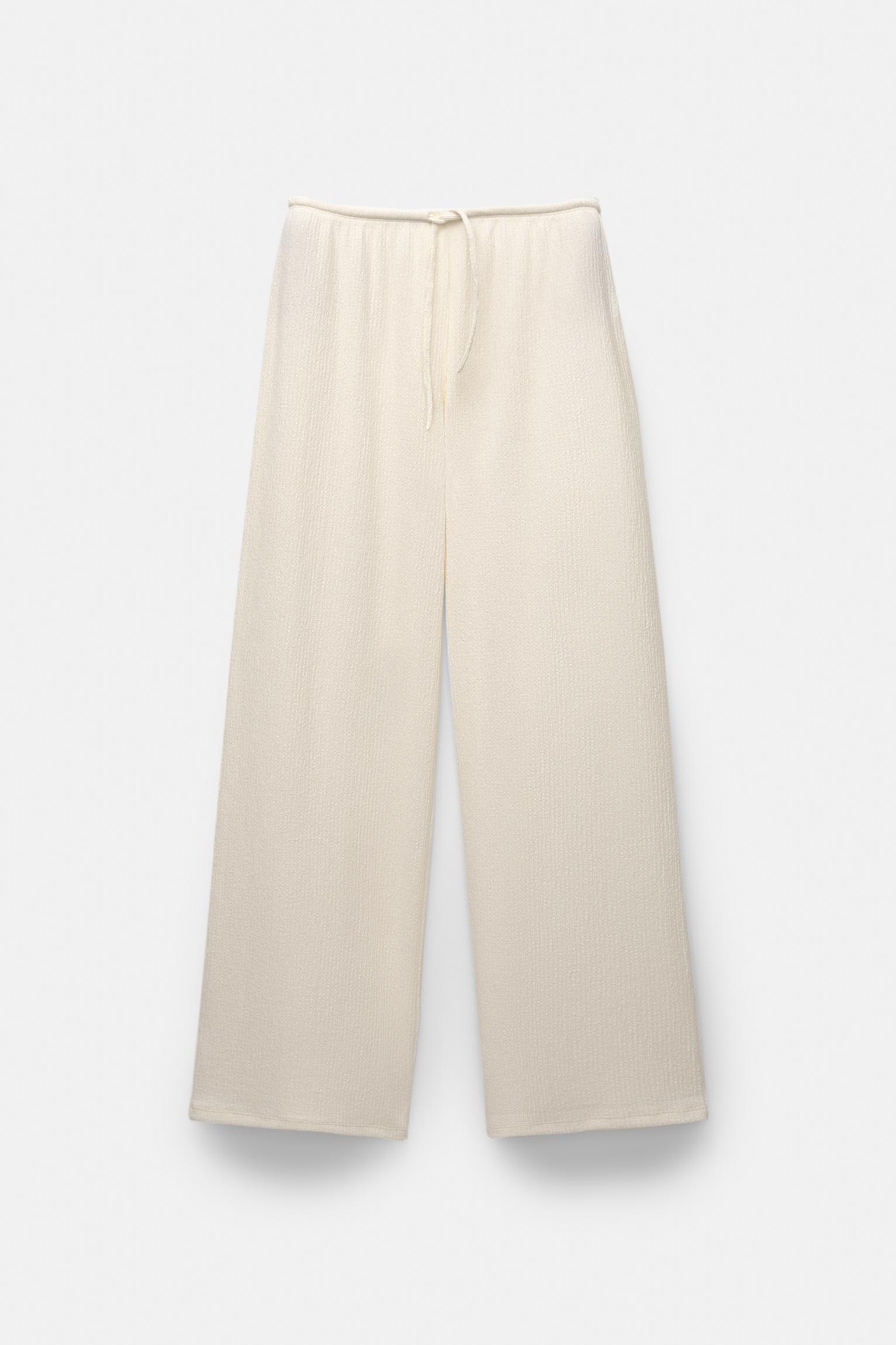 Wide-leg crepe pants Product Image