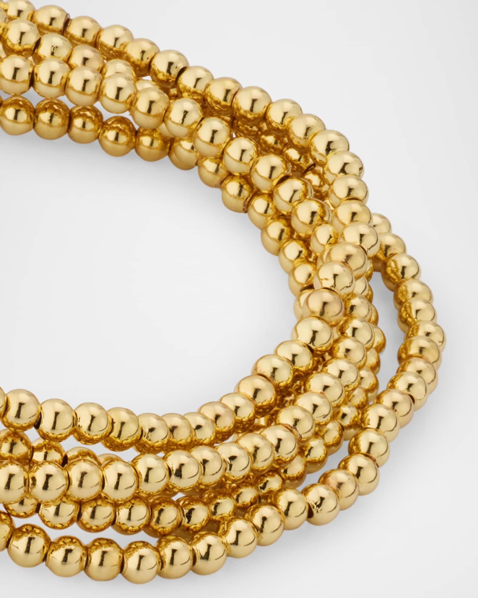 Alternating Pisa Beaded Stretch Bracelets, Set of 3 Product Image