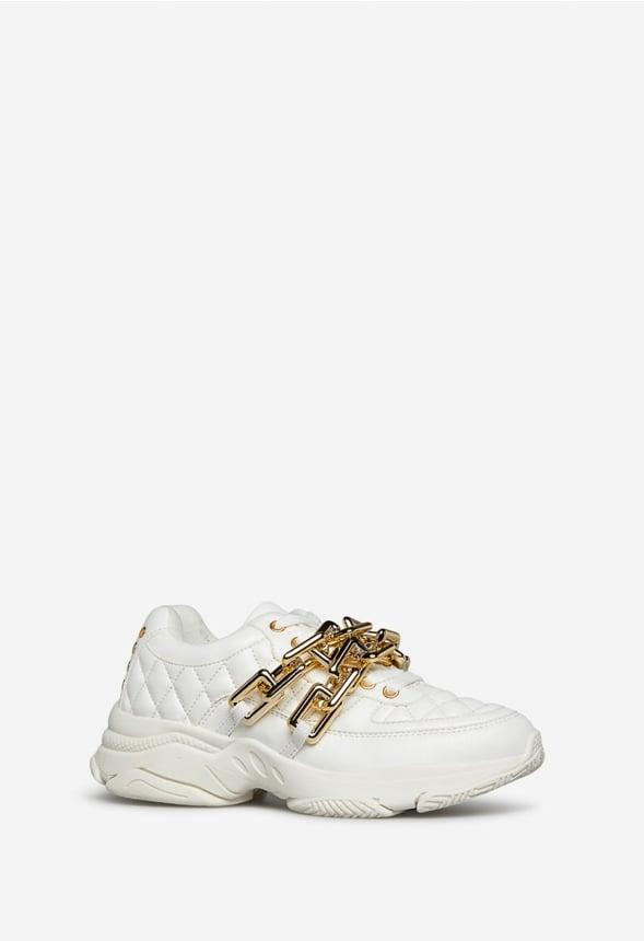 JustFab Margaux Platform Loafer Pump Womens Black/ White Size 8.5 Product Image