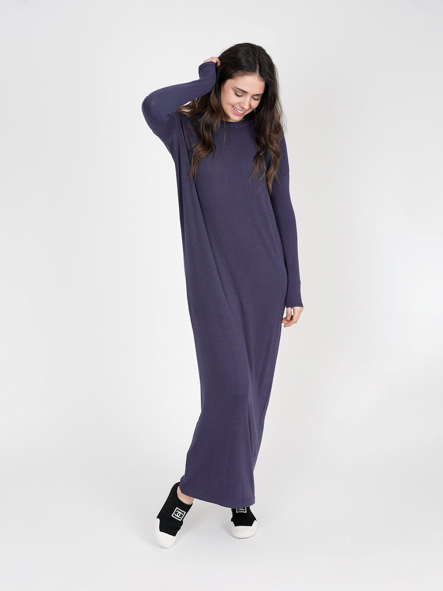 Noni Ladies Rib Dress Midi Length Product Image