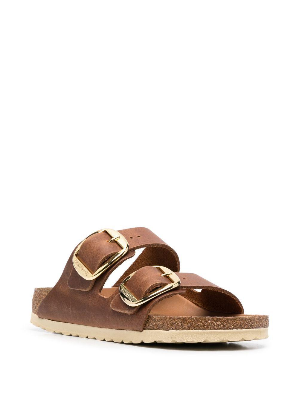 double-strap leather sandals  Product Image