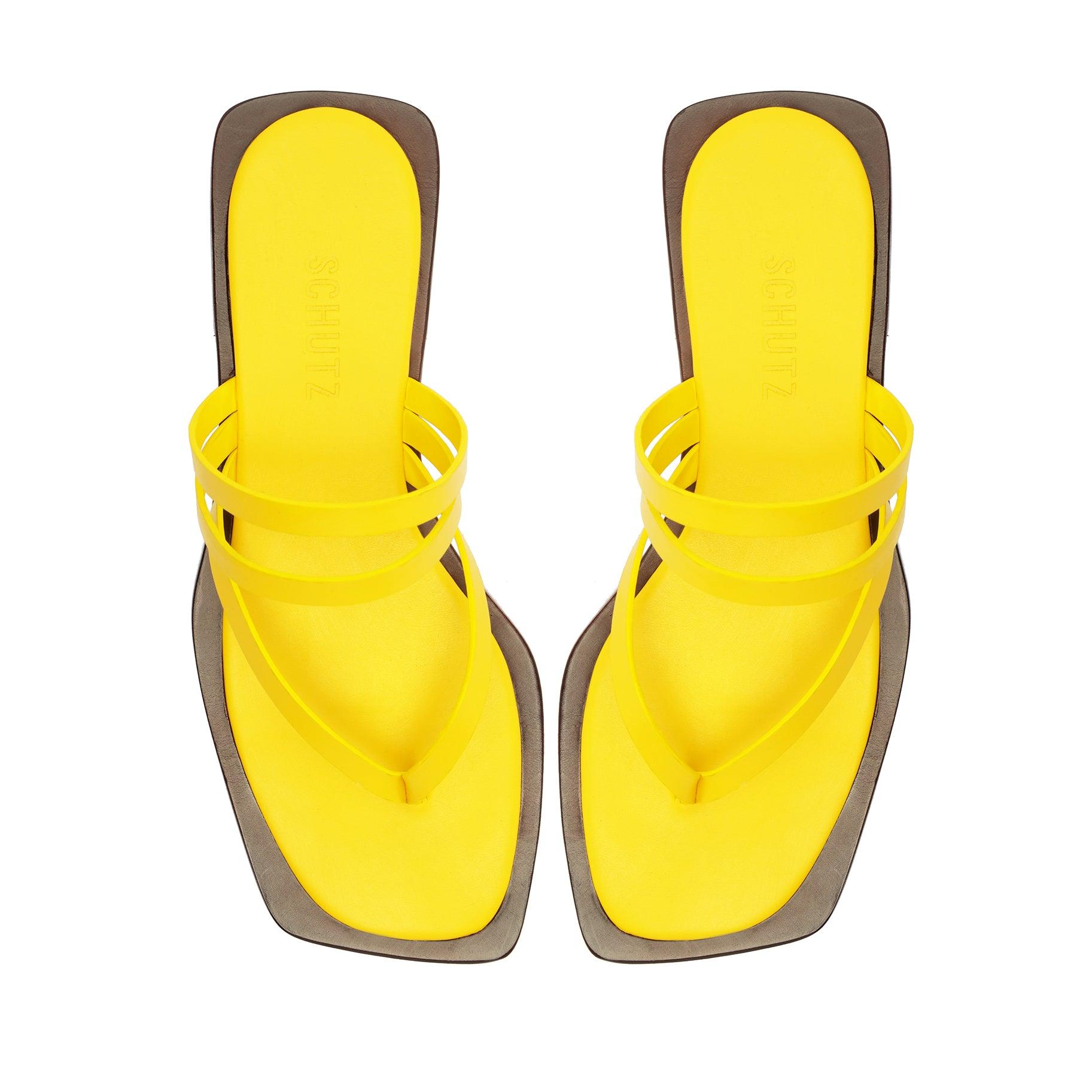 Rania Leather Flat Sandal Female Product Image