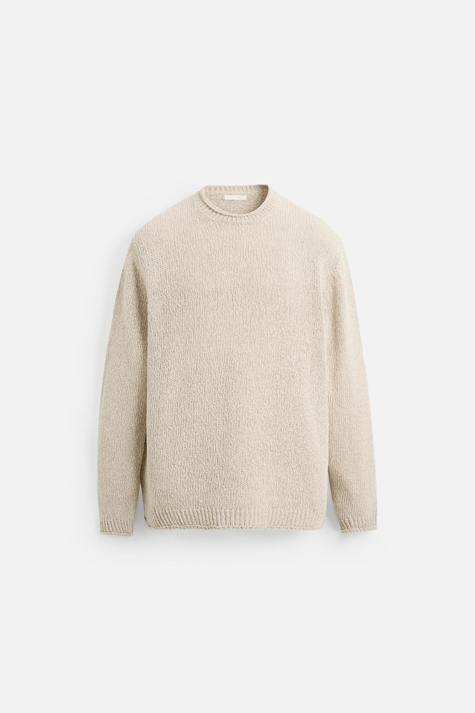 RUSTIC TEXTURED KNIT SWEATER Product Image