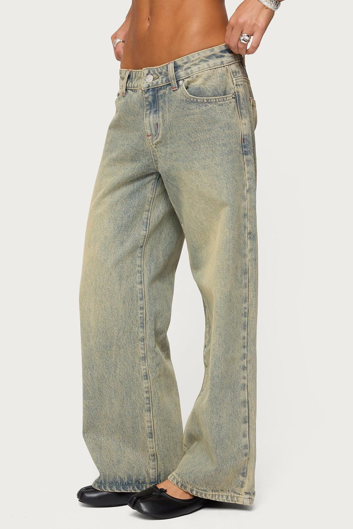 Petite Ace Low Rise Baggy Jeans Product Image