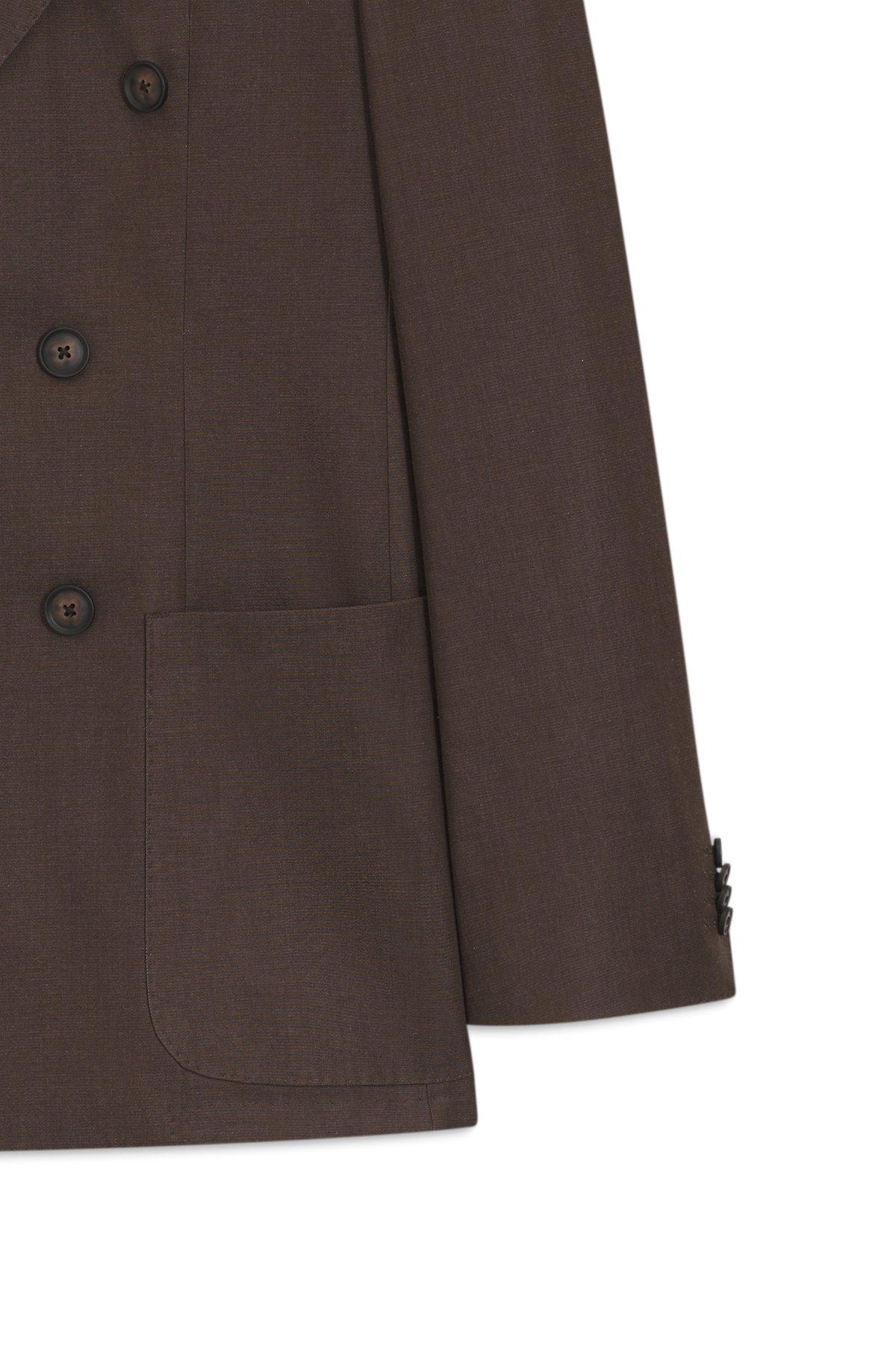 Two-piece slim-fit suit in stretch cotton Product Image