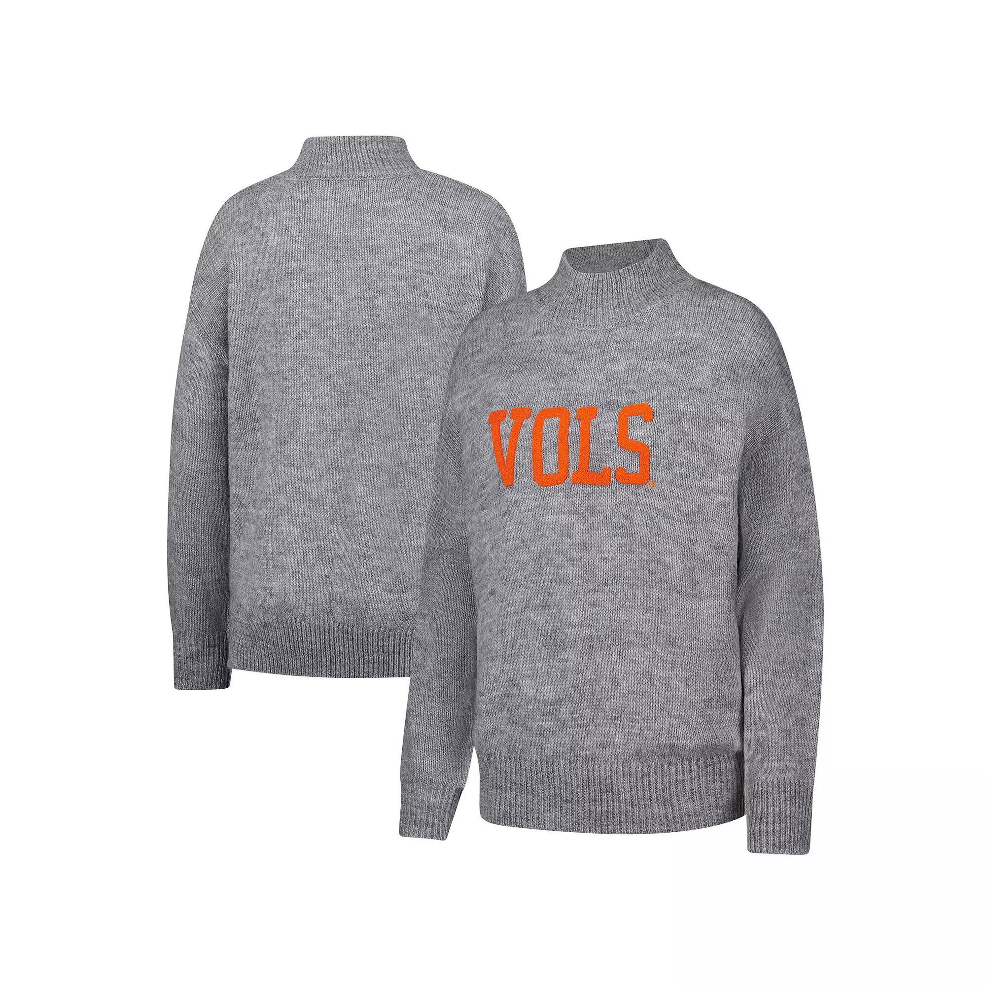 Women's  Gray Tennessee Volunteers Oversized Varsity Sweater, Size: XL, Grey Product Image