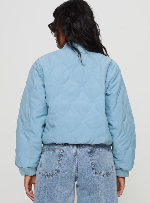 Qwynne Quilted Jacket Blue Product Image