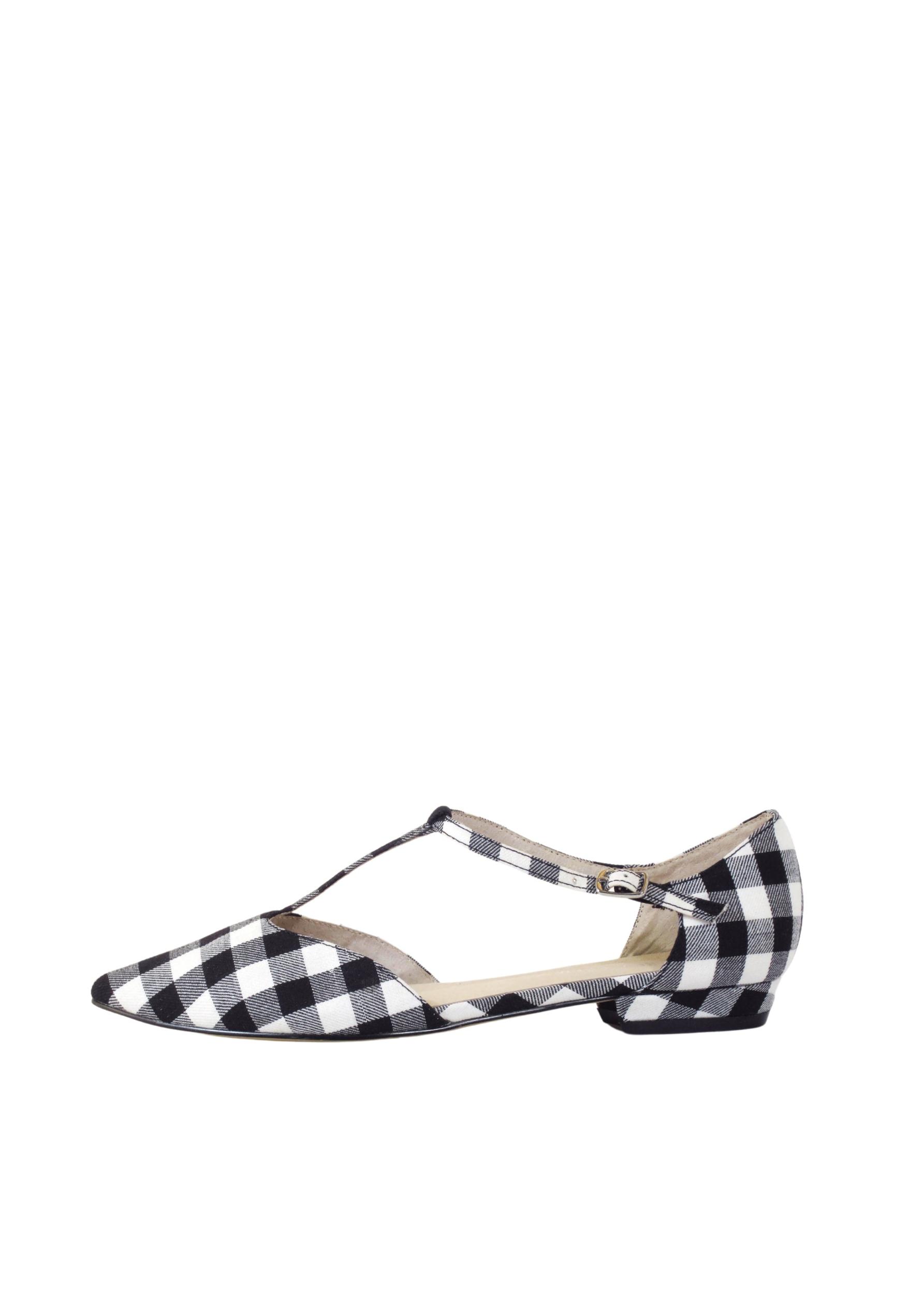 Garden Gingham T-Strap Flats Product Image
